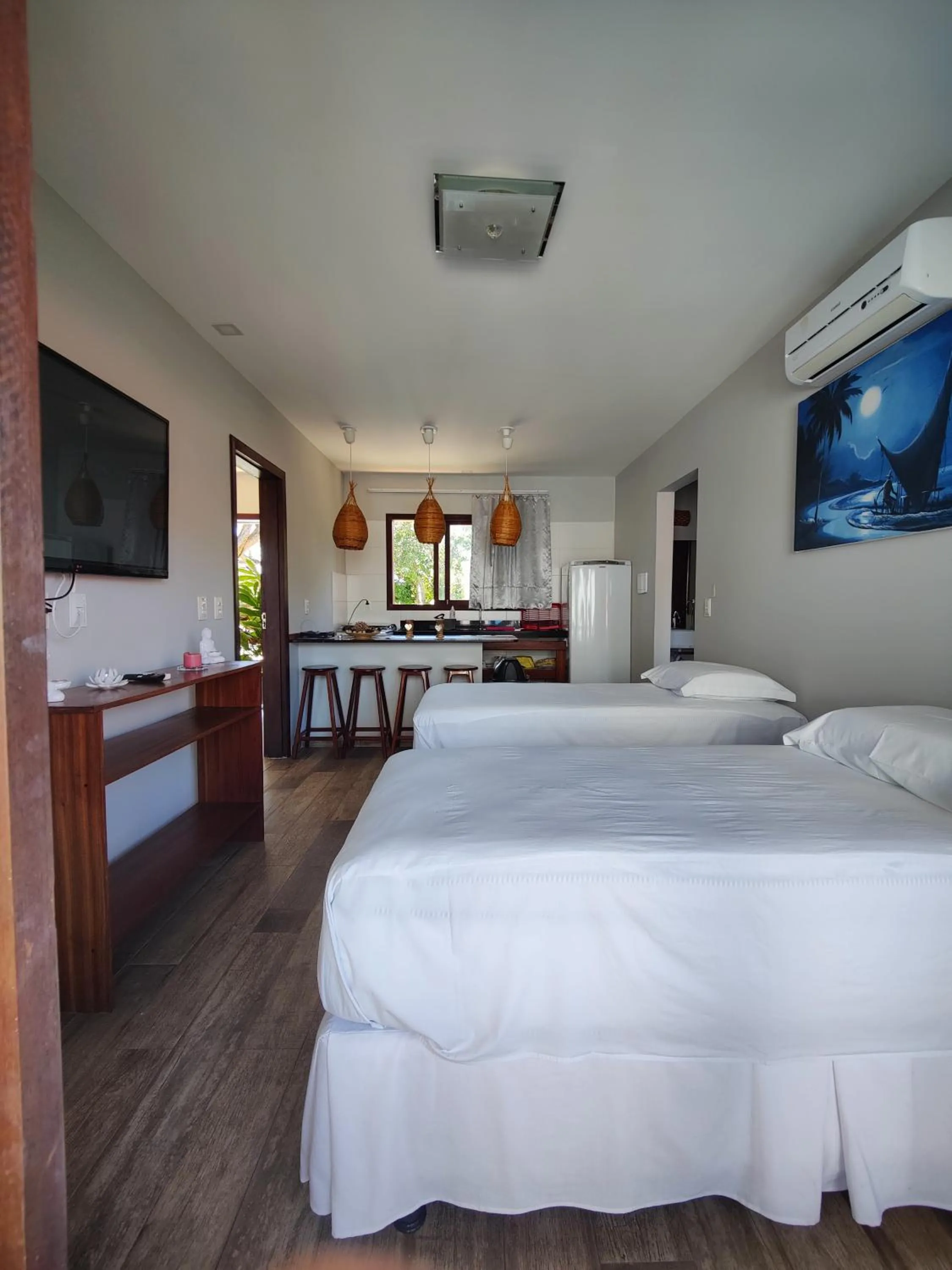 Bed in Pousada Waikiki Boutique