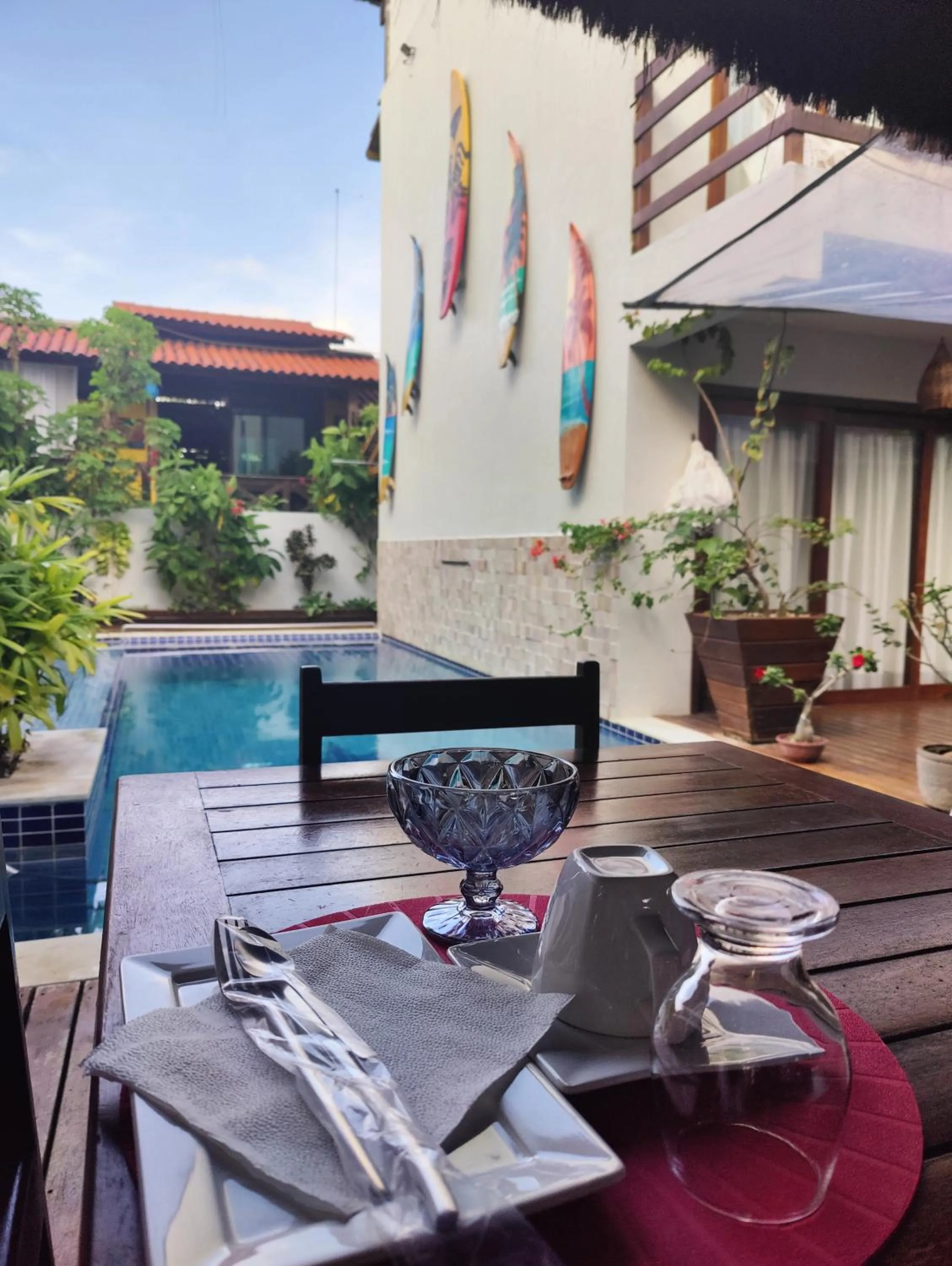 Pool view in Pousada Waikiki Boutique