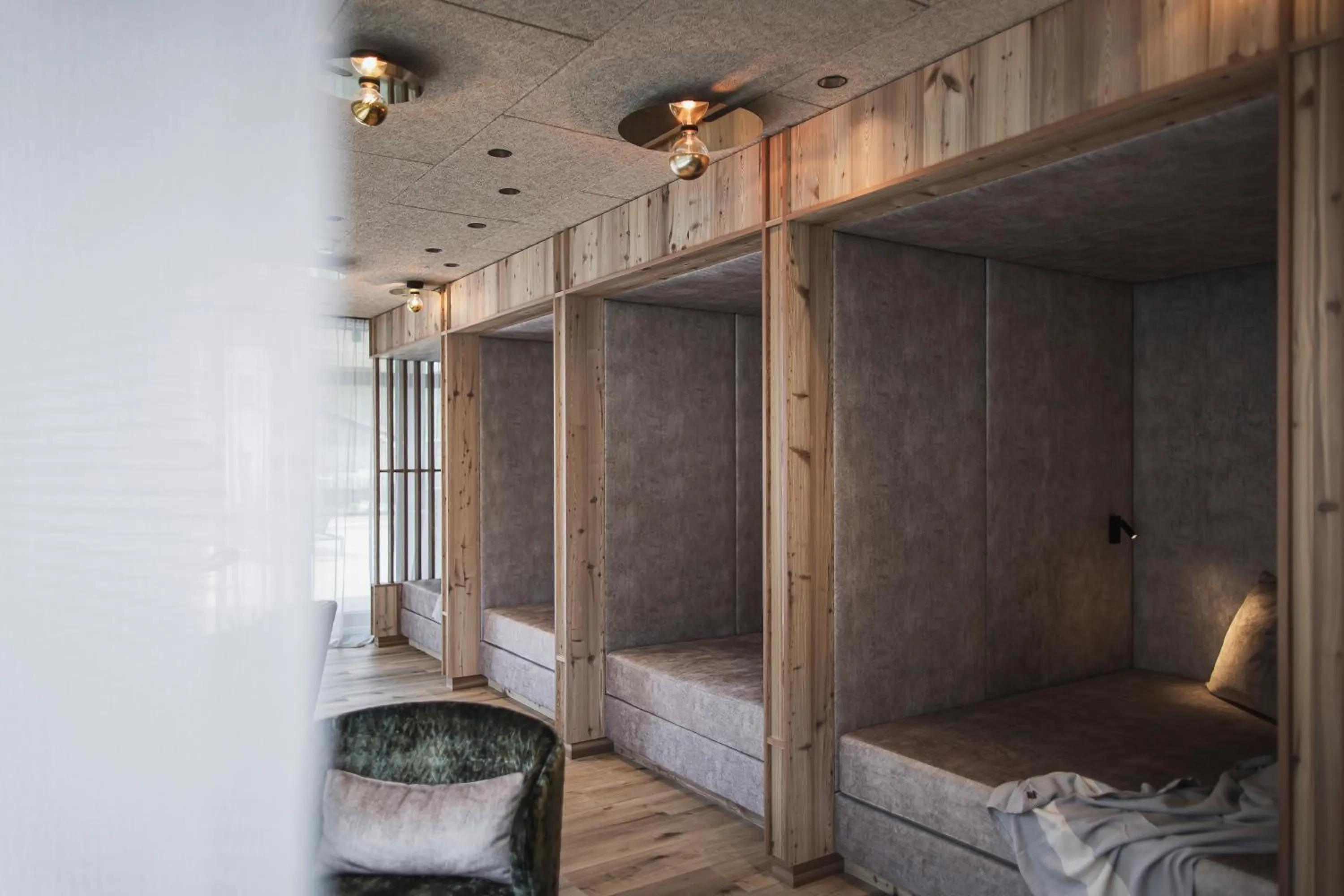 Sauna, Bed in Hotel Adler