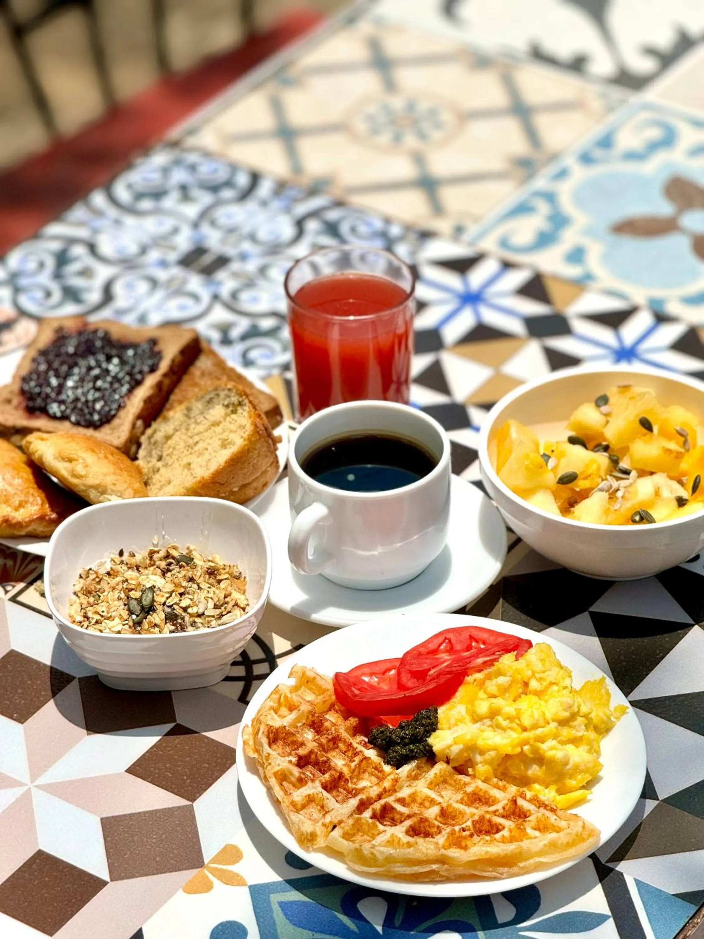 Breakfast in El Pueblito Hotel Boutique