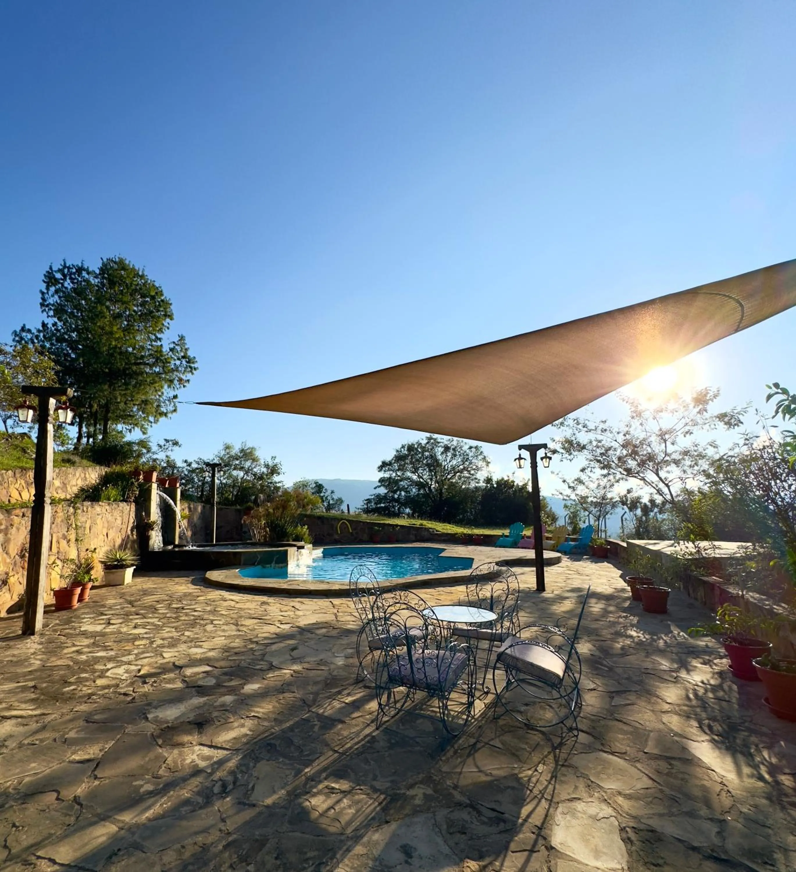 Pool view in El Pueblito Hotel Boutique