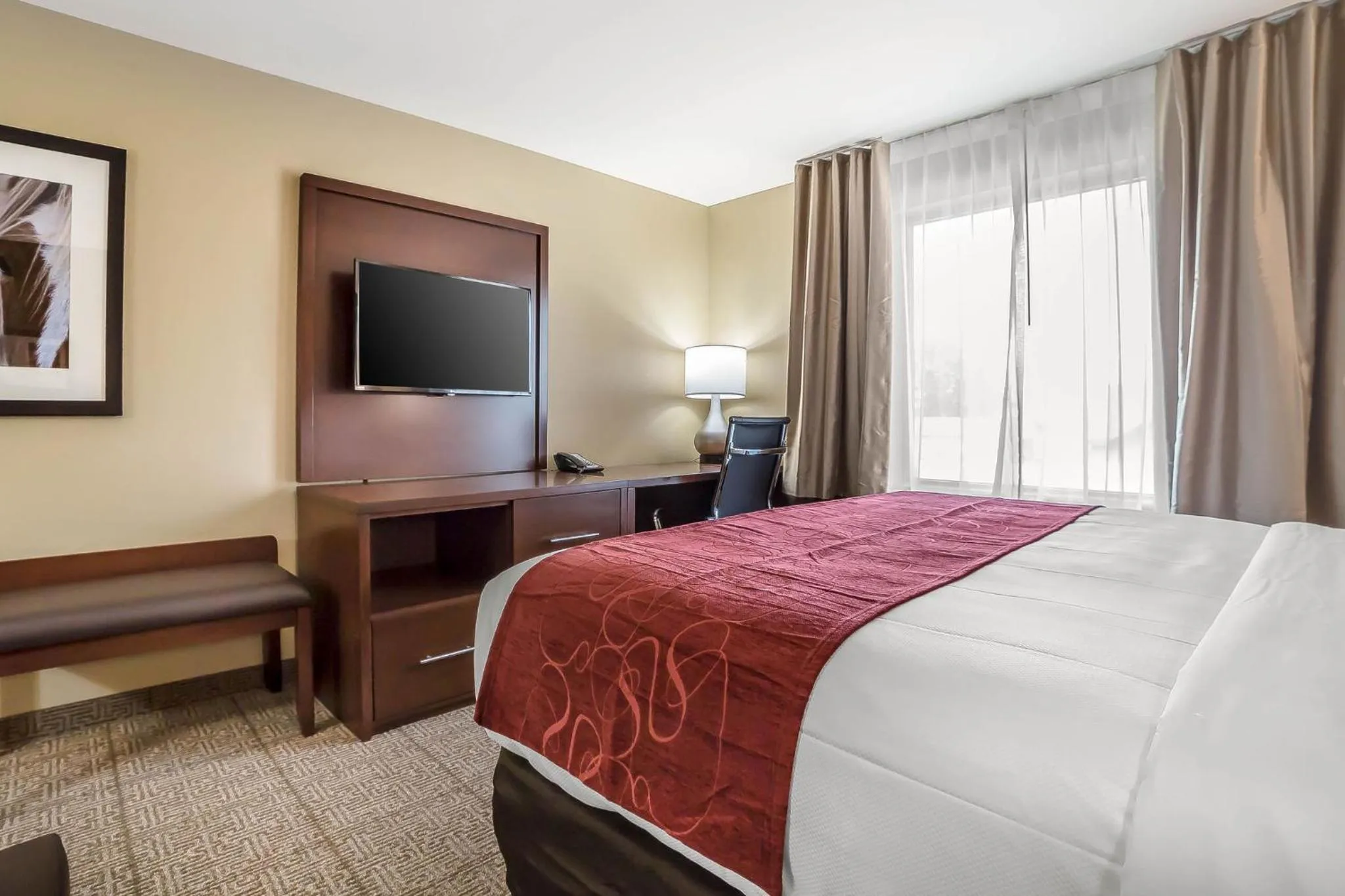 Property building, Bed in Comfort Suites Billings