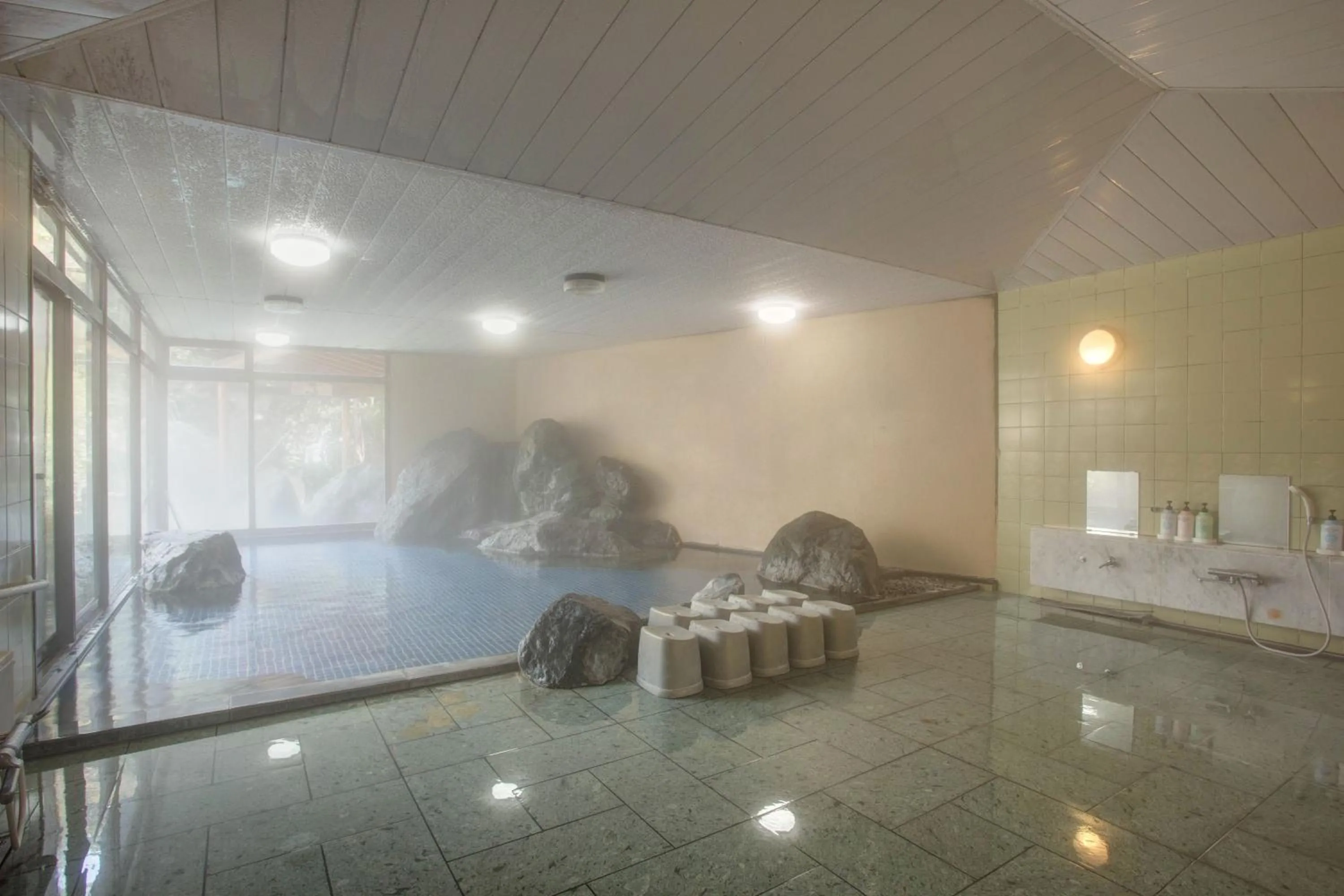 Hot Spring Bath in Hotel Heian