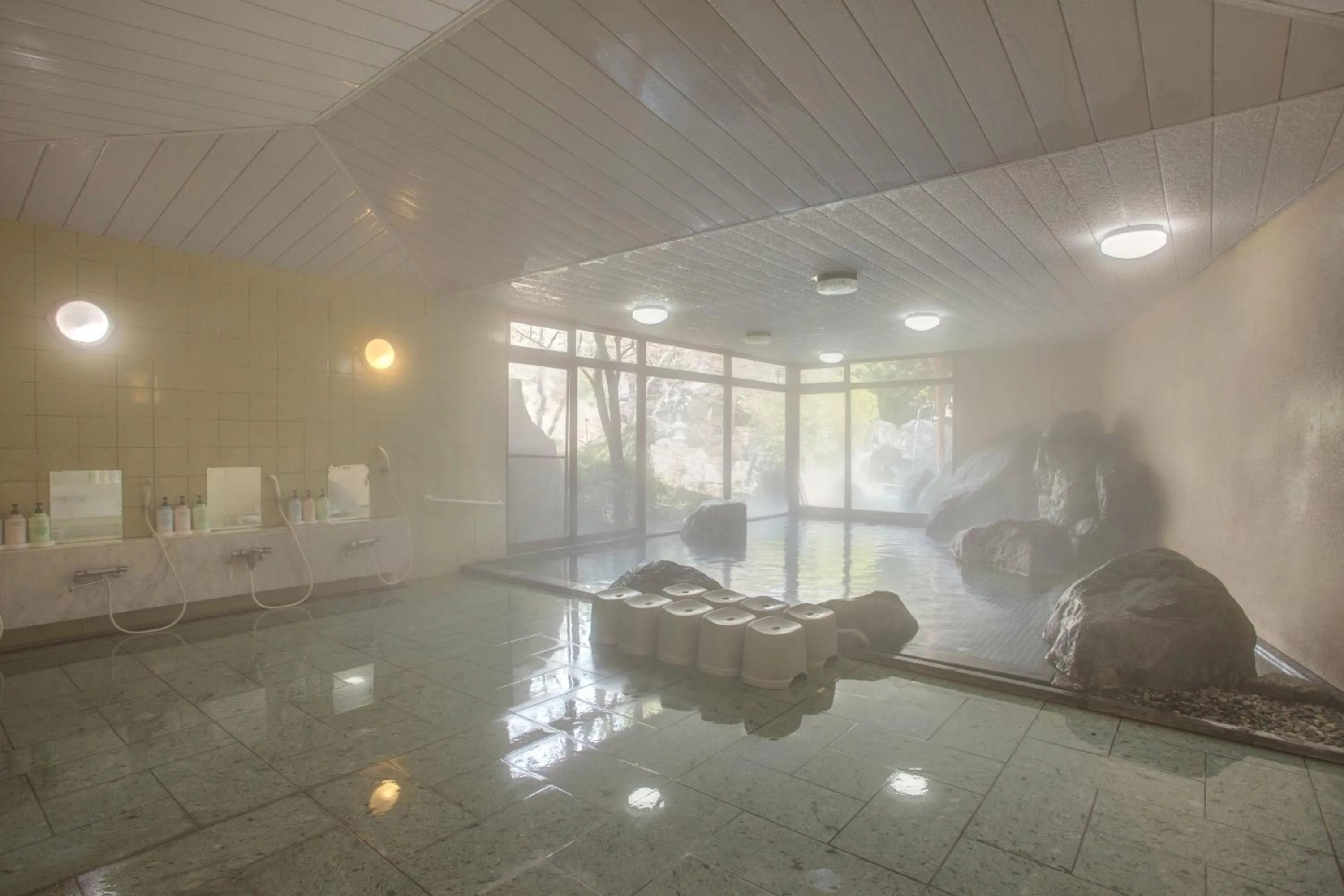 Hot Spring Bath in Hotel Heian