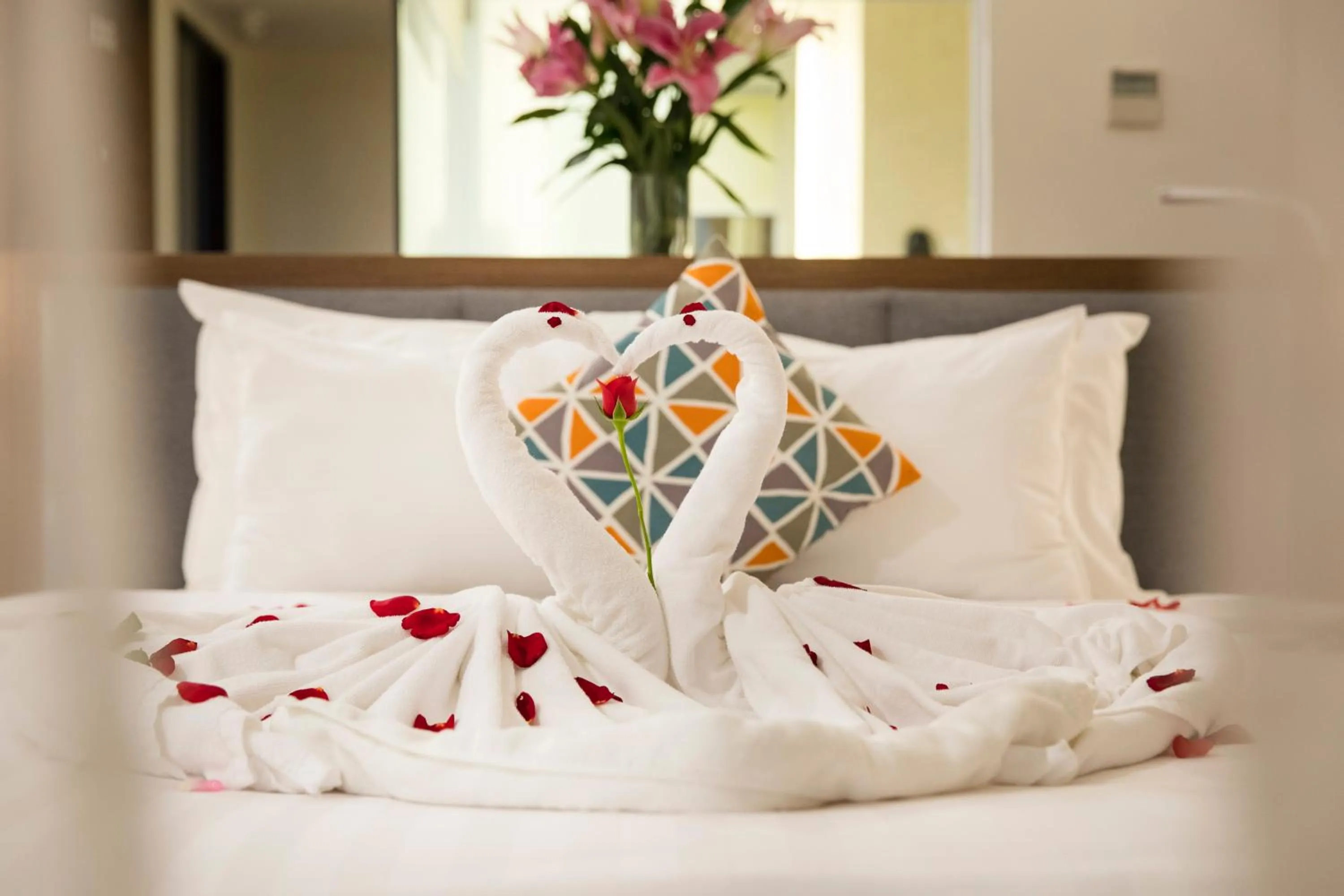 Bed in King Town Grand Hotel & Wedding Center