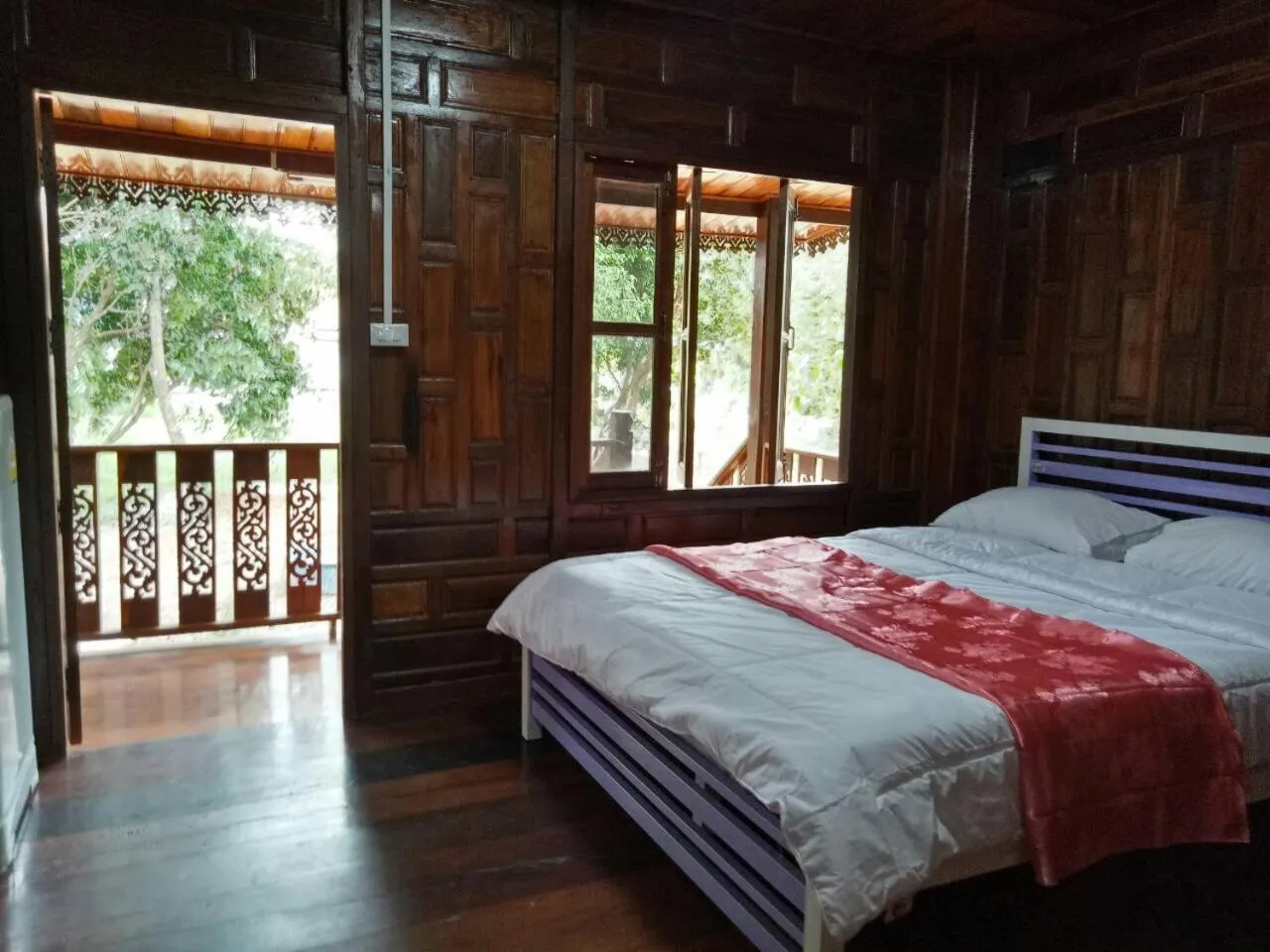 Bed in Baan Suan Kru Kob