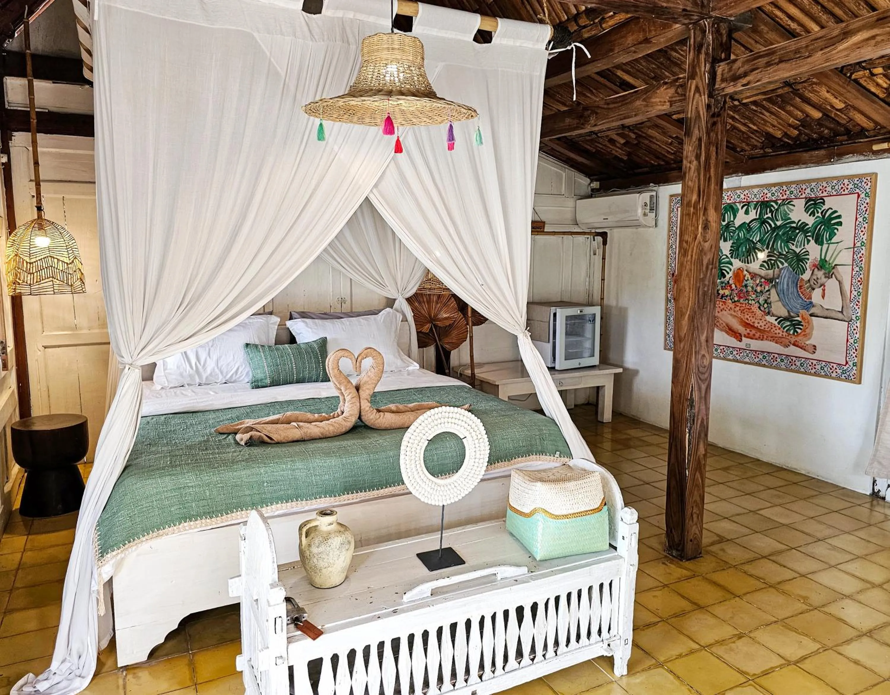 Bed in Janur Bungalow