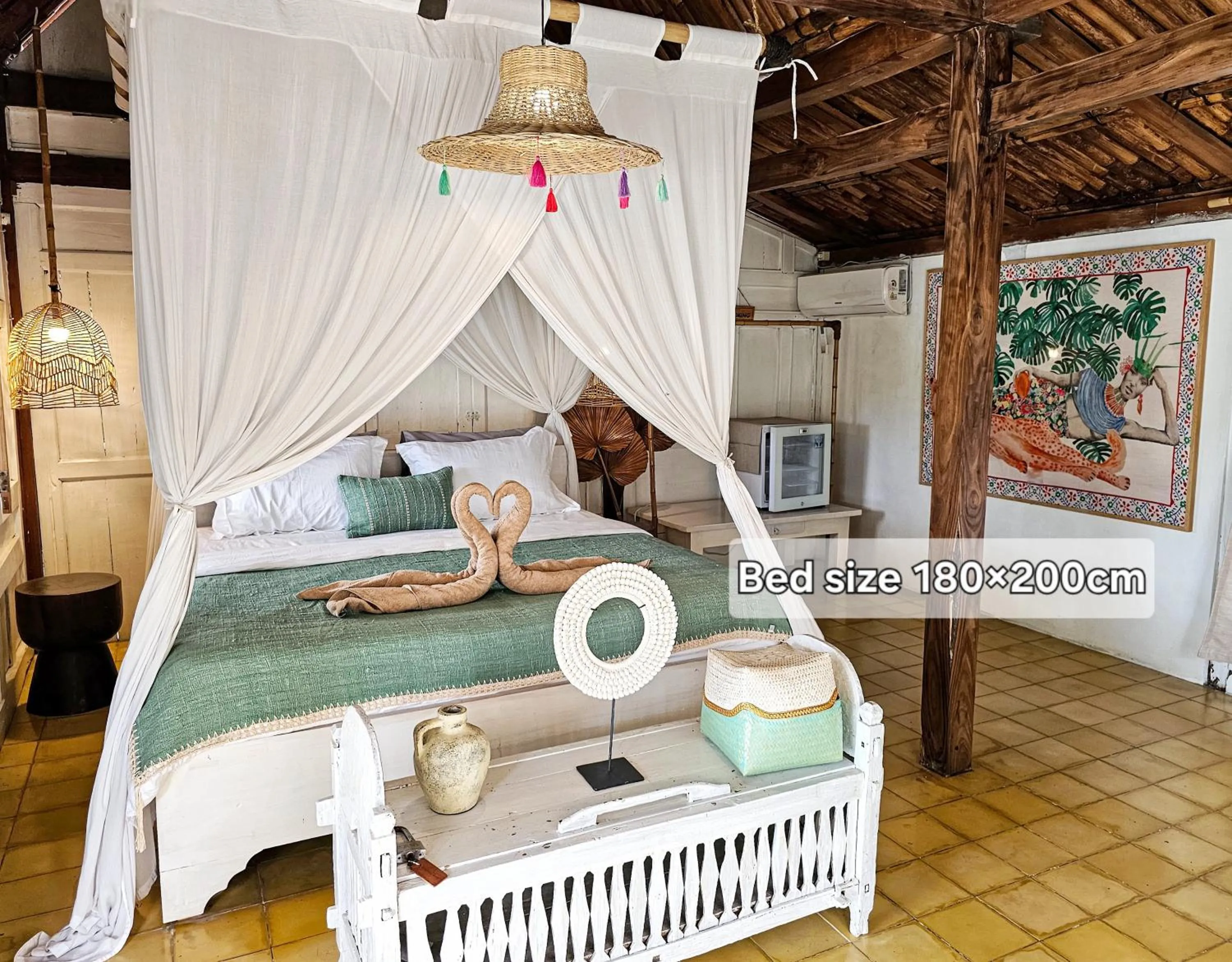 Bed in Janur Bungalow