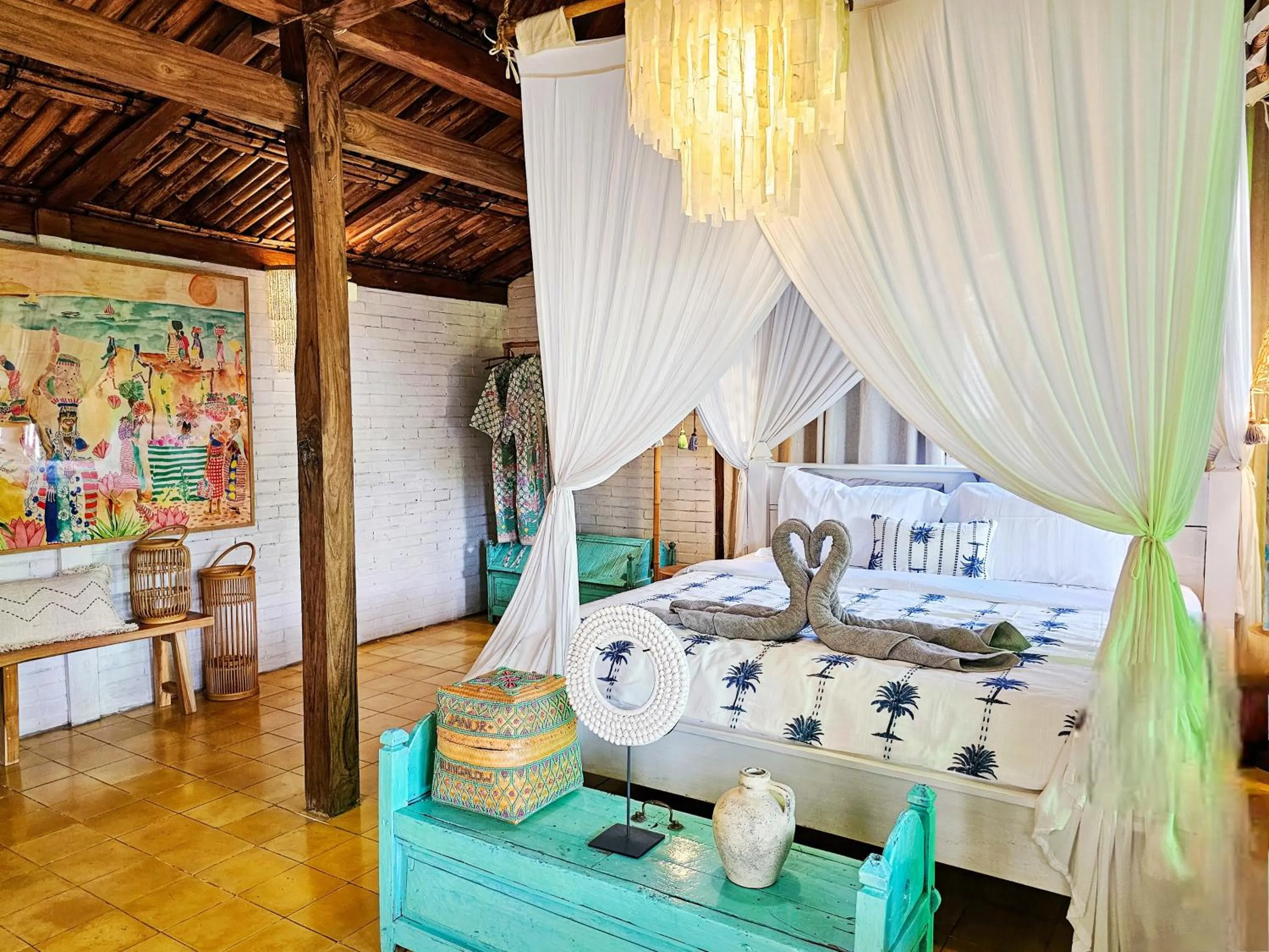 Bed in Janur Bungalow