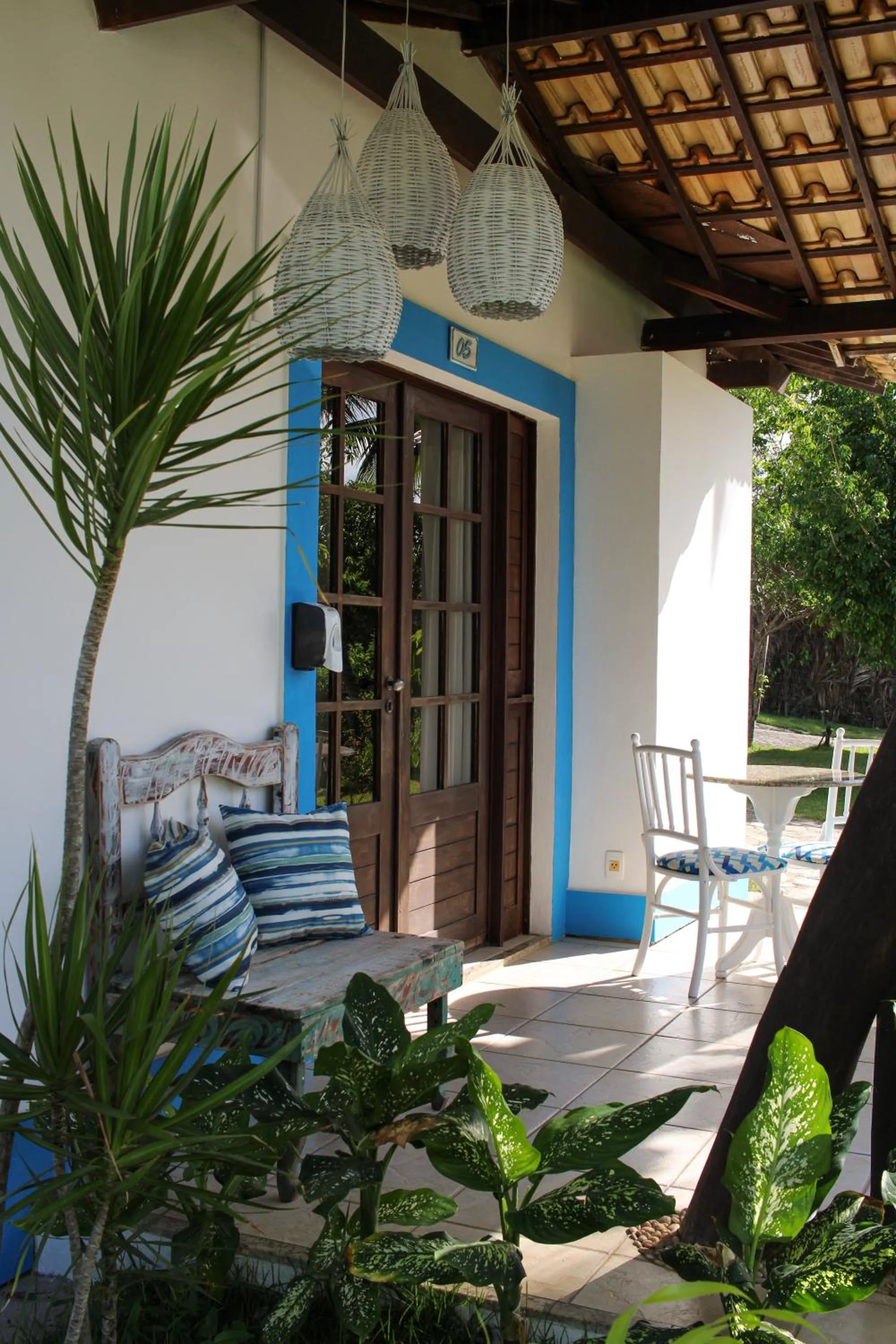 Patio in Hotel Tibau Lagoa