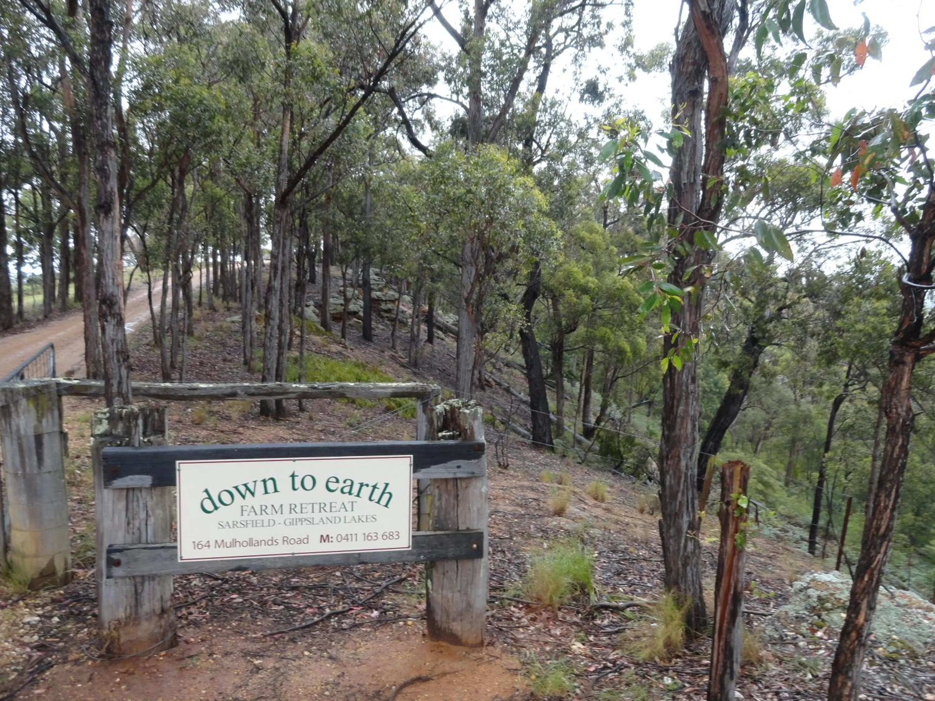 Facade/entrance in Down to Earth Farm Retreat