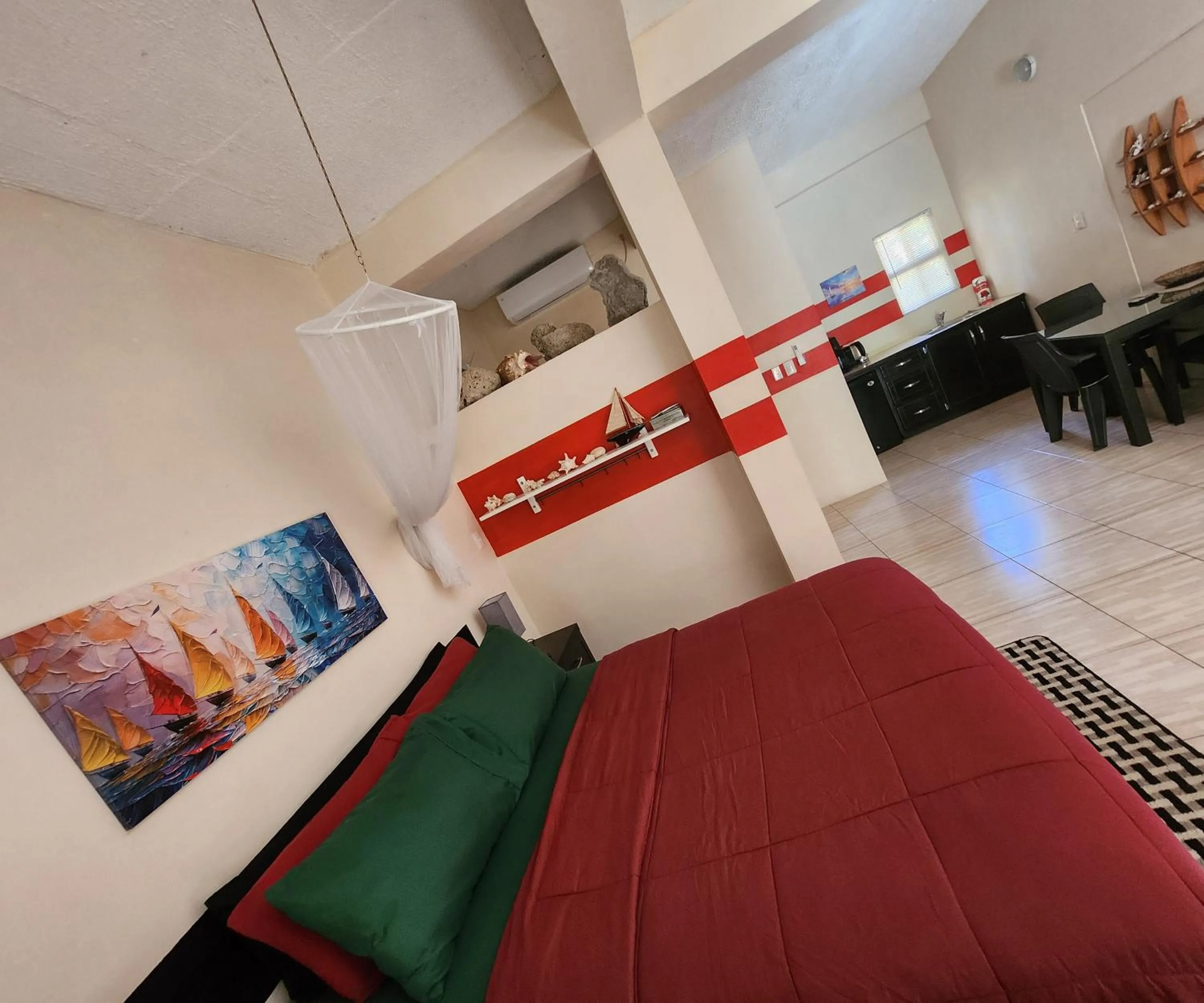 Bed in Carolina Point Resort