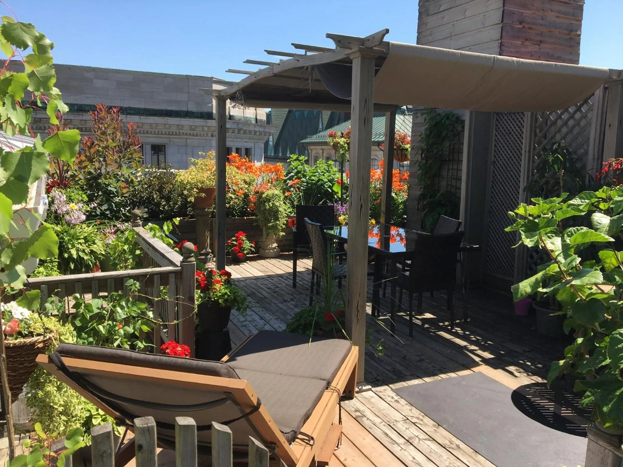 Patio in Gite (B&B) du Vieux-Port