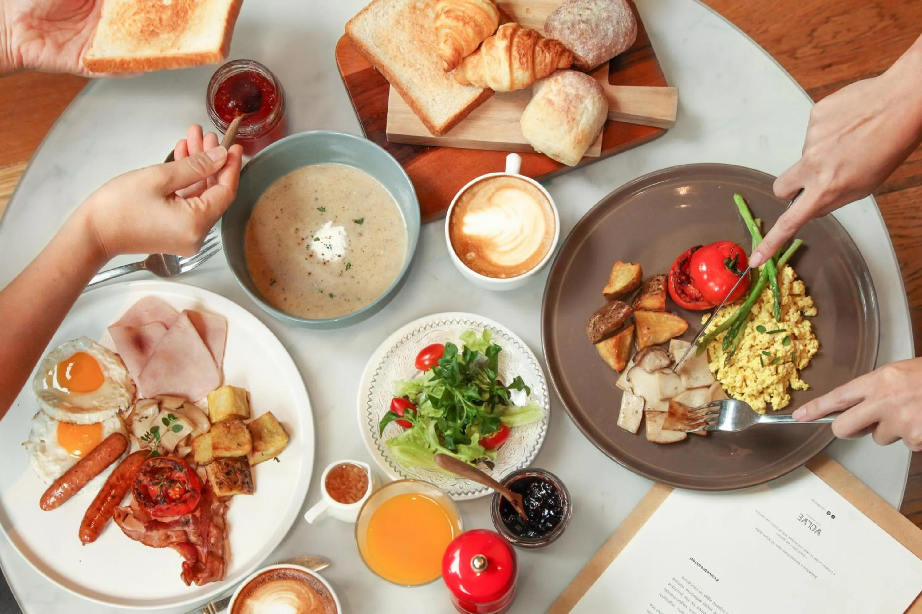 English/Irish breakfast in Volve Hotel Bangkok