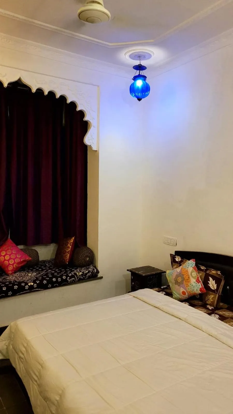 Bedroom, Bed in Hotel Bundi House