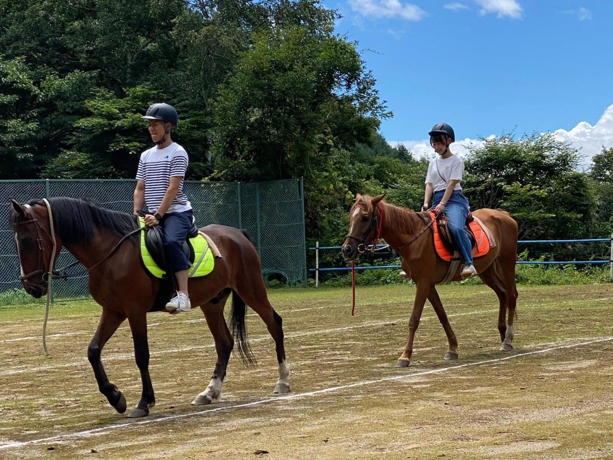 Horse-riding in Tengu Onsen Asama Sanso