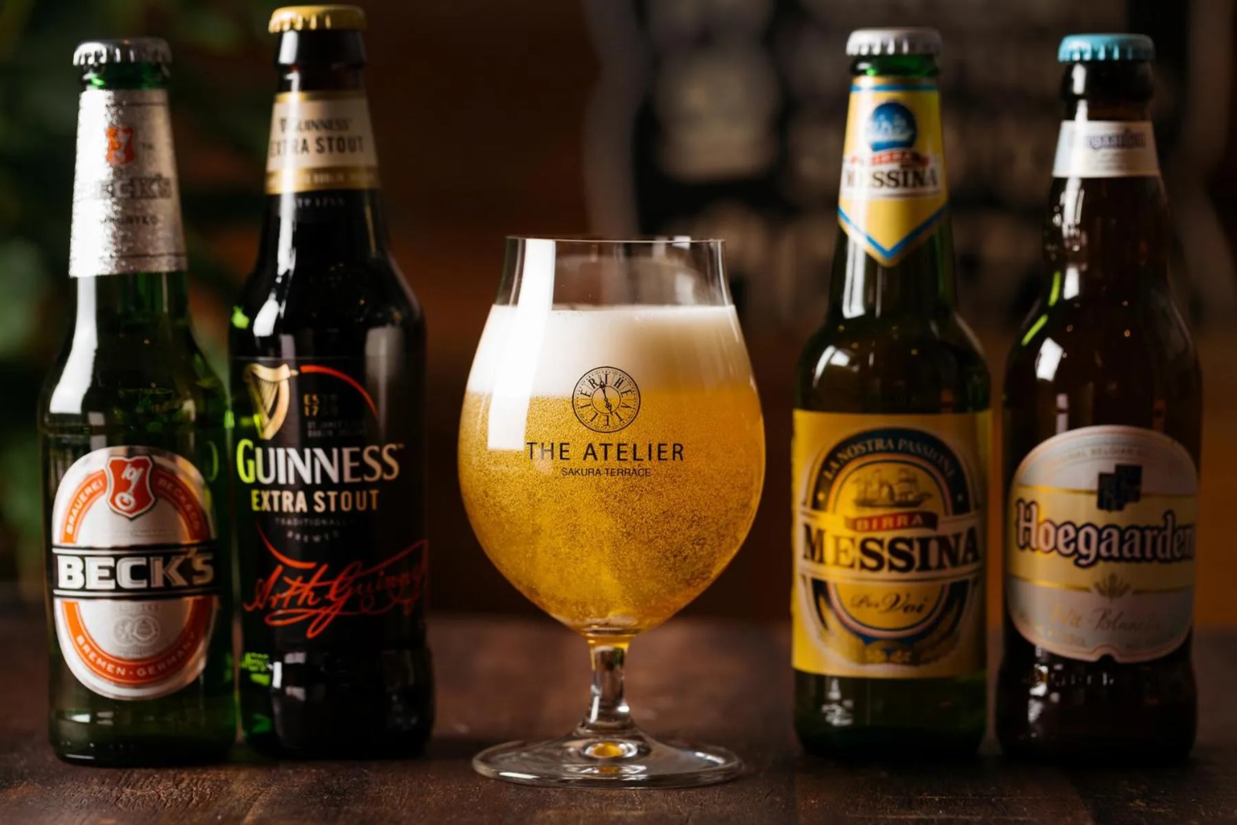 Alcoholic drinks in Sakura Terrace The Atelier