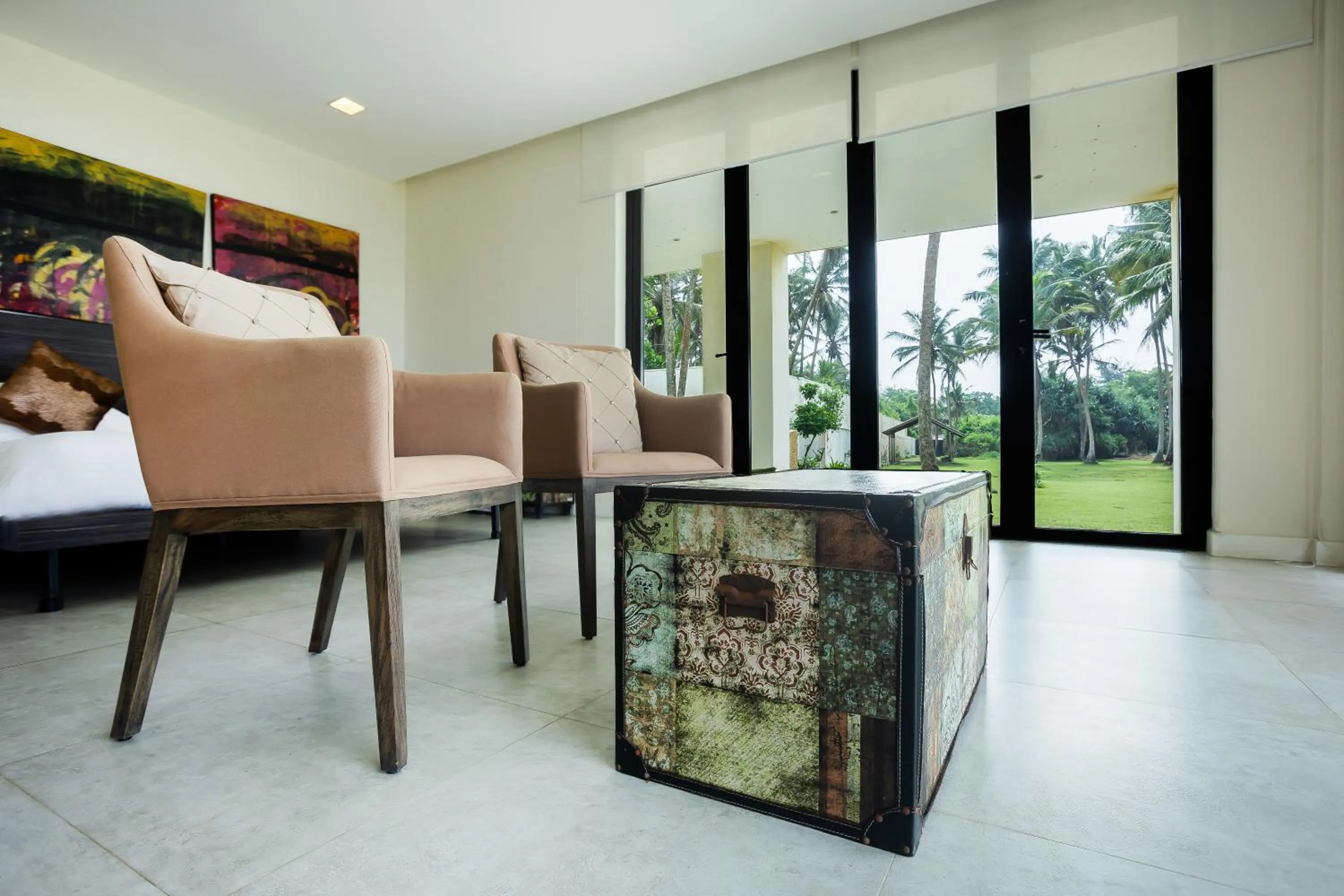 Seating area in Green Turtle Villa by TSC, Bentota