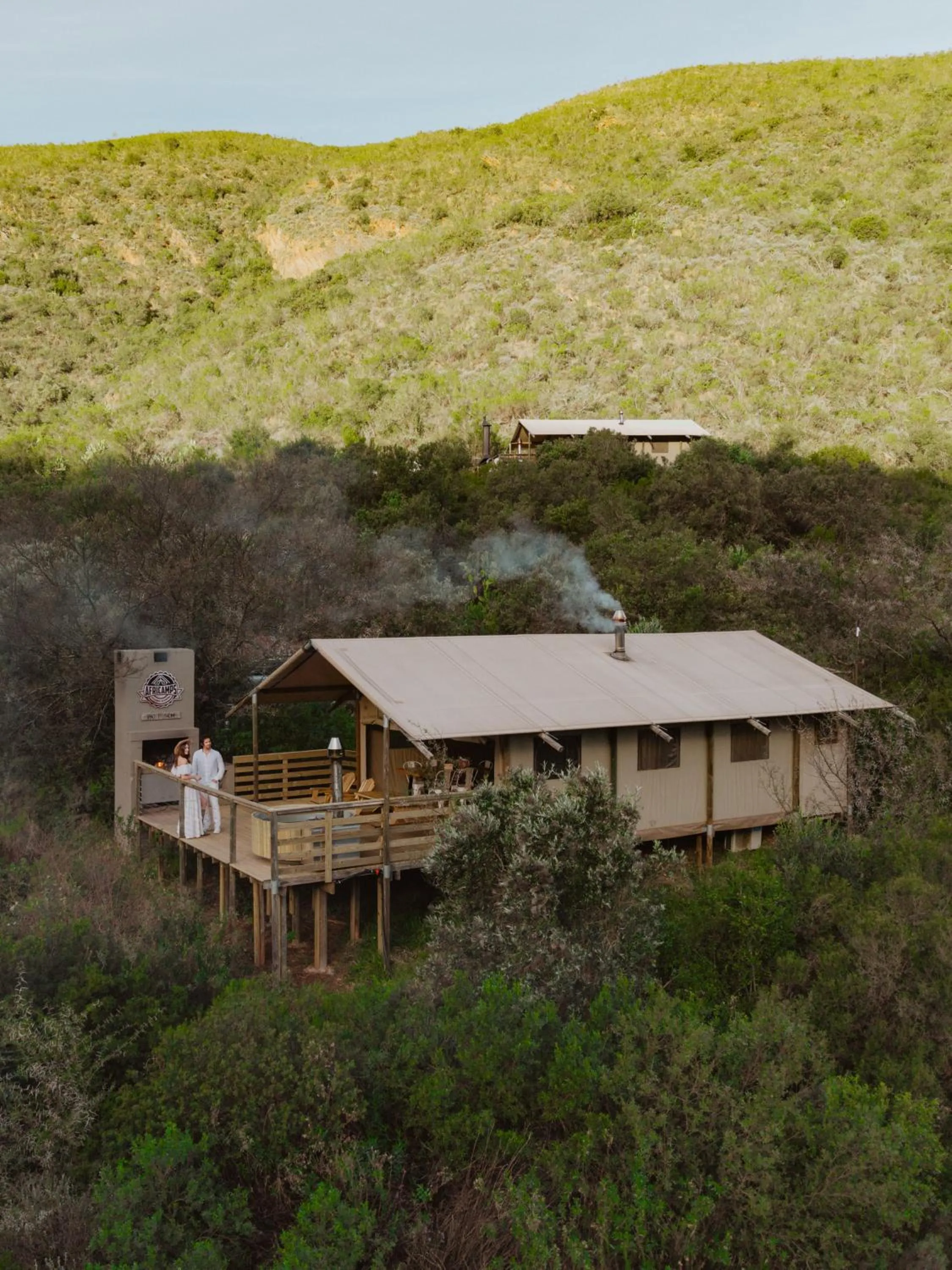 Facade/entrance in AfriCamps at Pat Busch