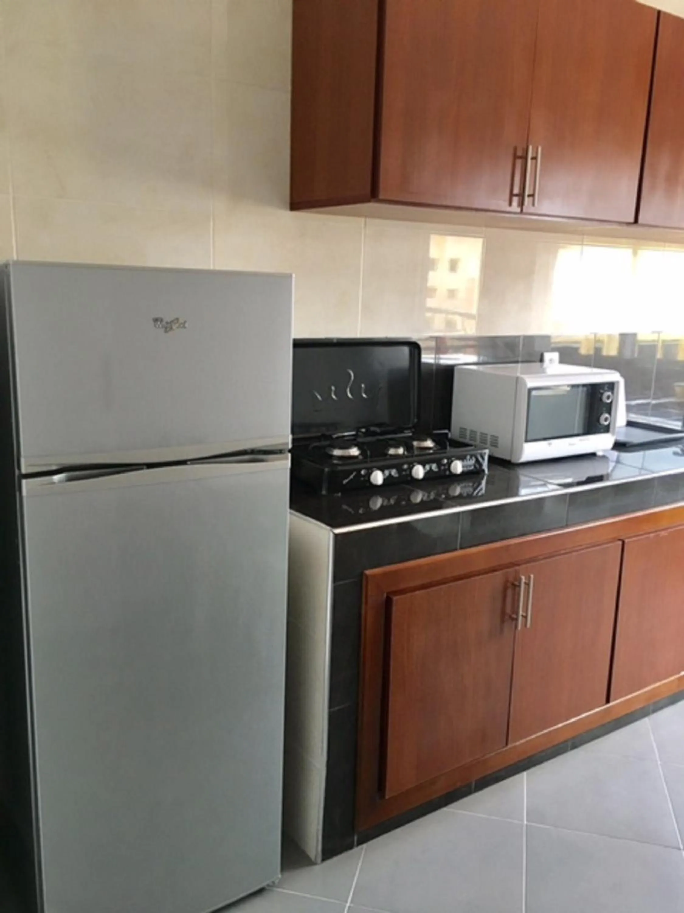 Kitchen or kitchenette in Appart Hotel Tanger Paname