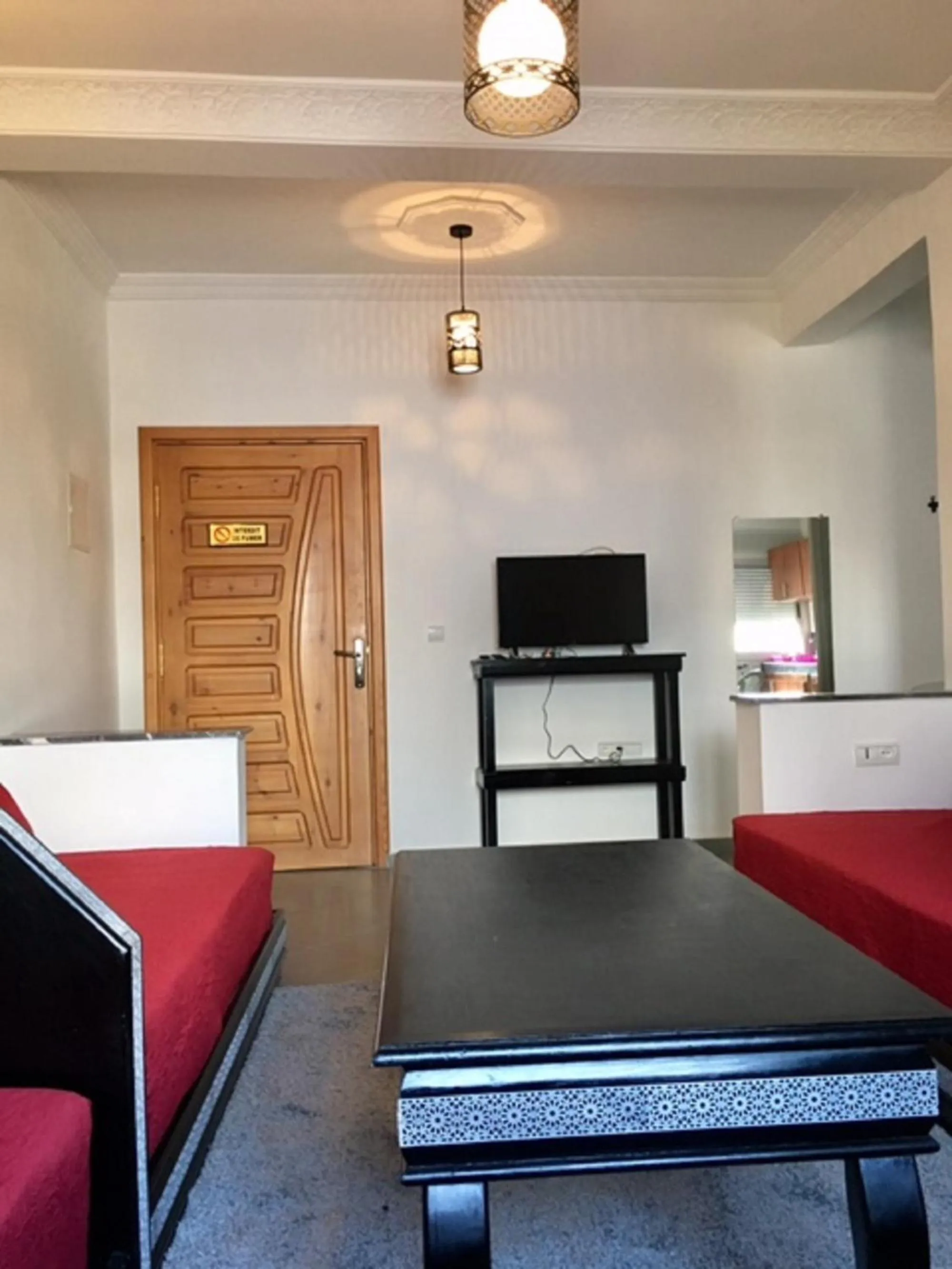 Living room, Bed in Appart Hotel Tanger Paname