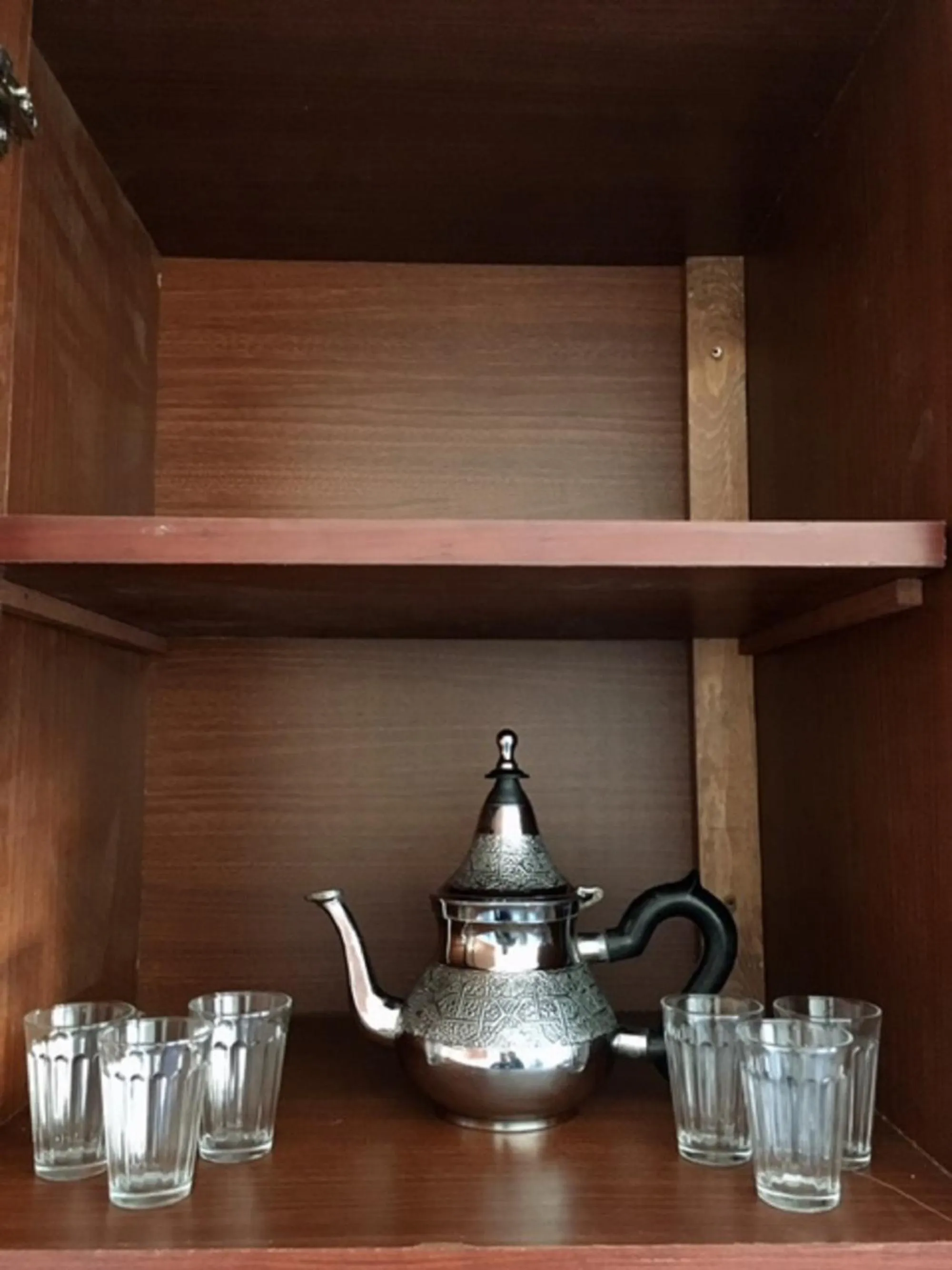 Kitchen or kitchenette in Appart Hotel Tanger Paname