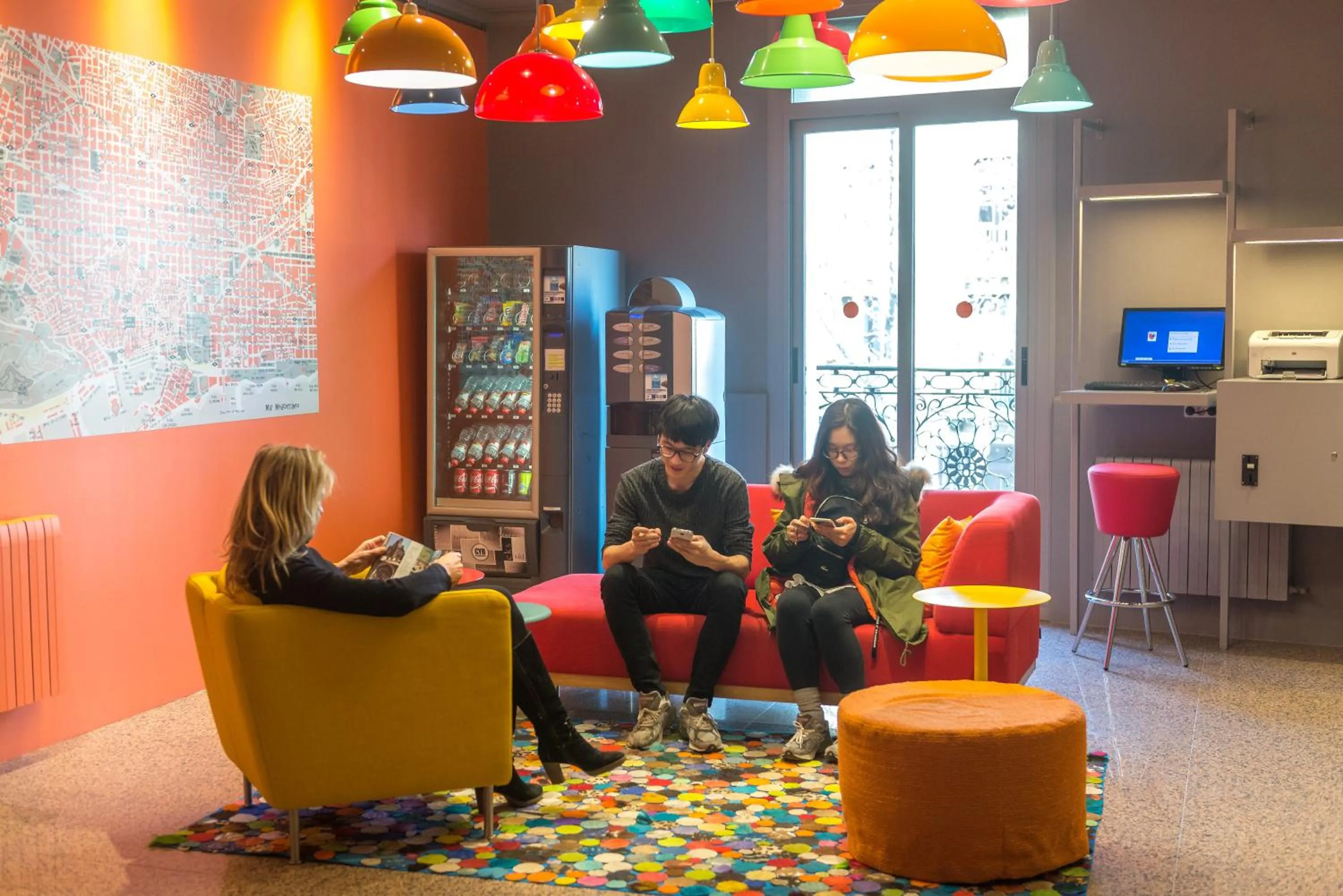 Lobby or reception in Hostal Benidorm