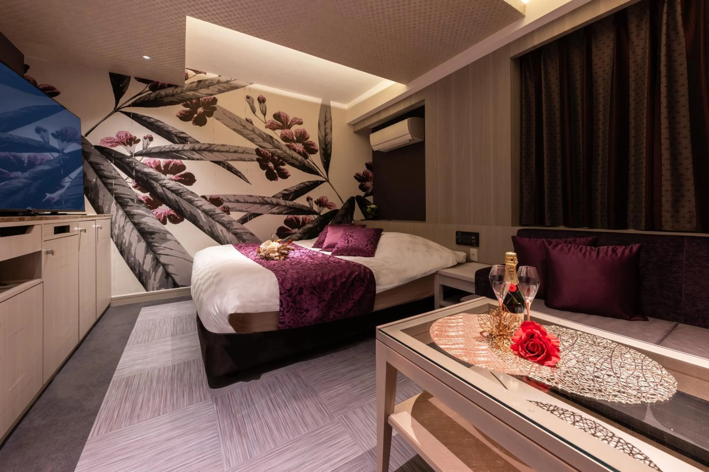 Bed in hotel AYA Adult Only