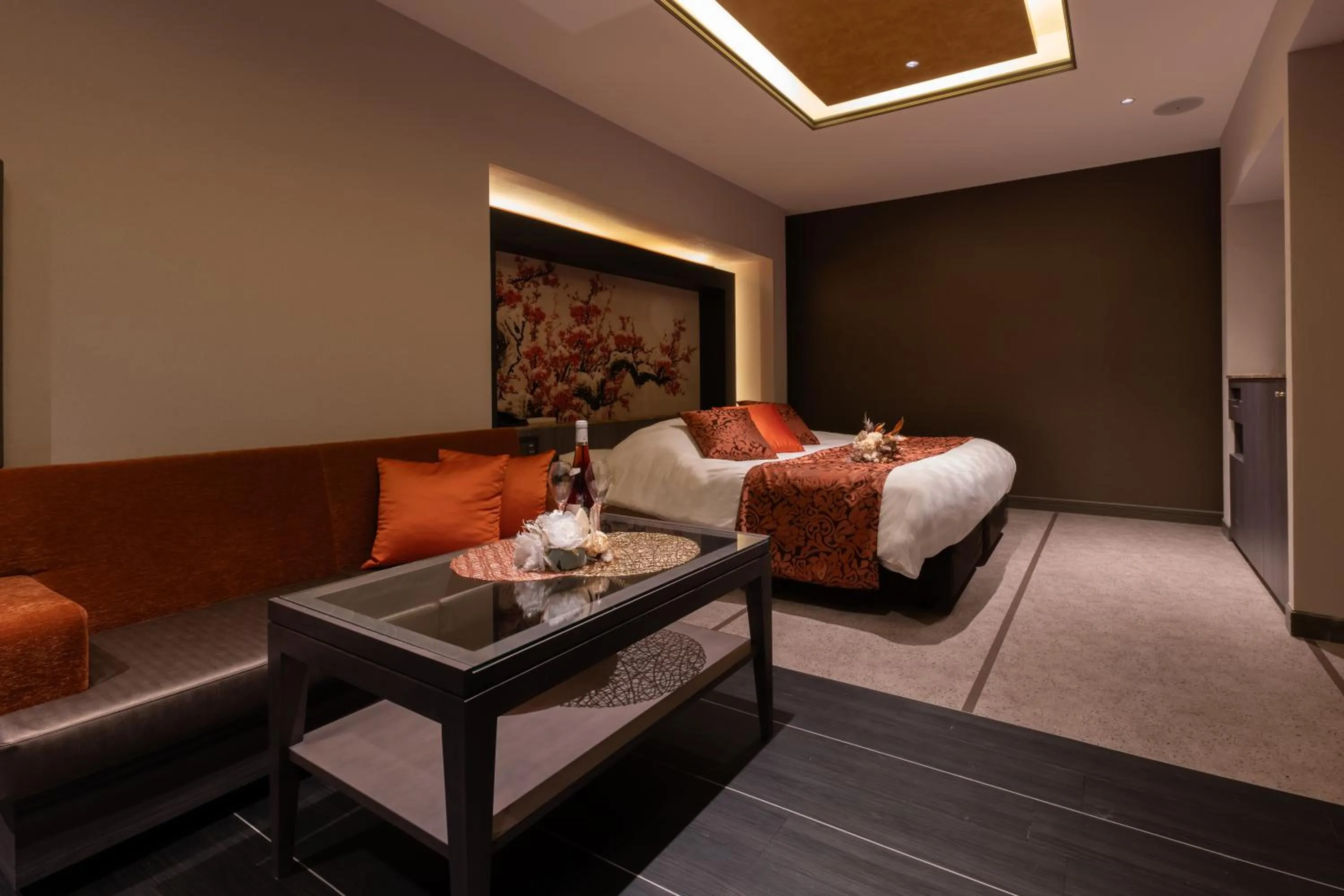 Bed in hotel AYA Adult Only