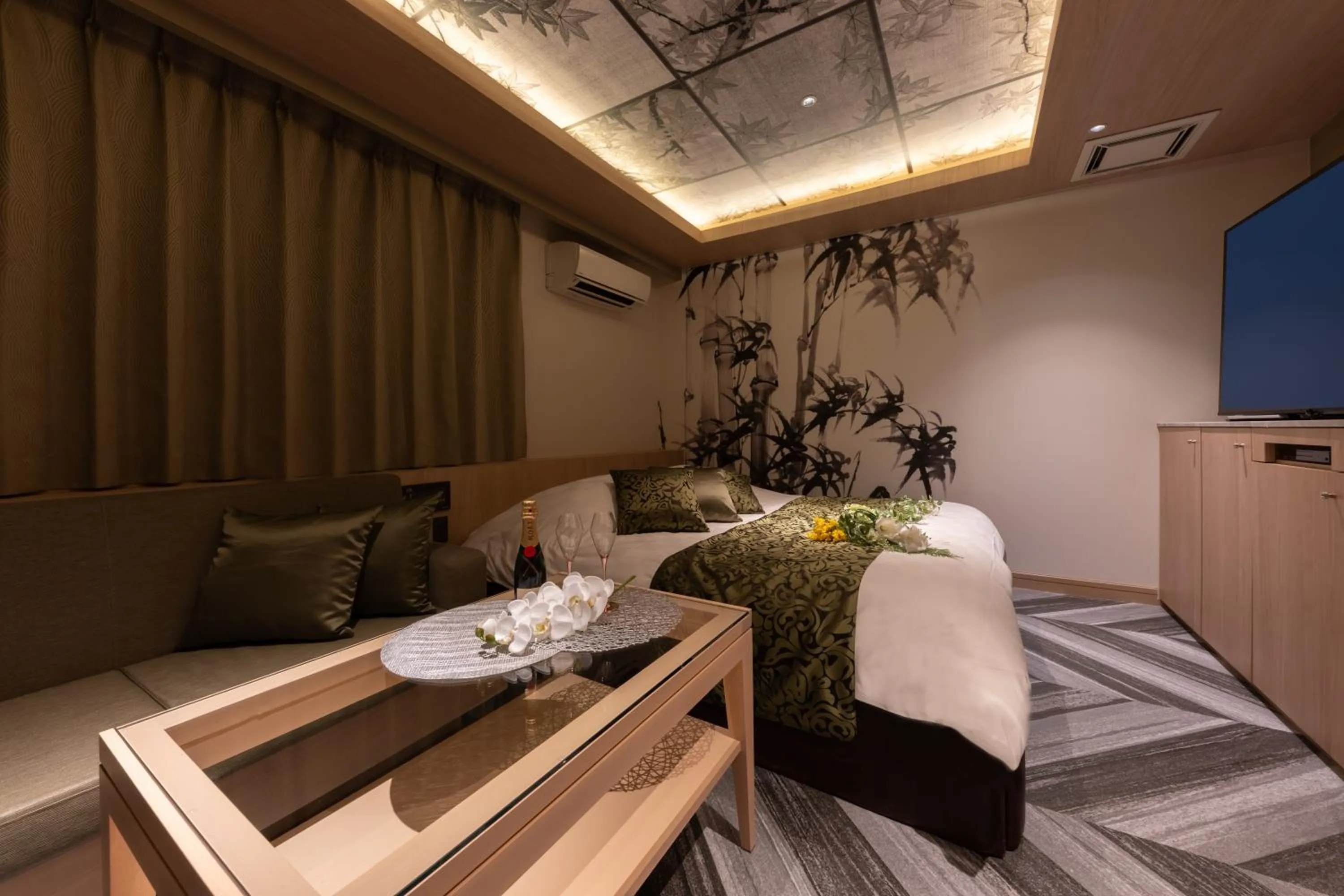 Bed in hotel AYA Adult Only