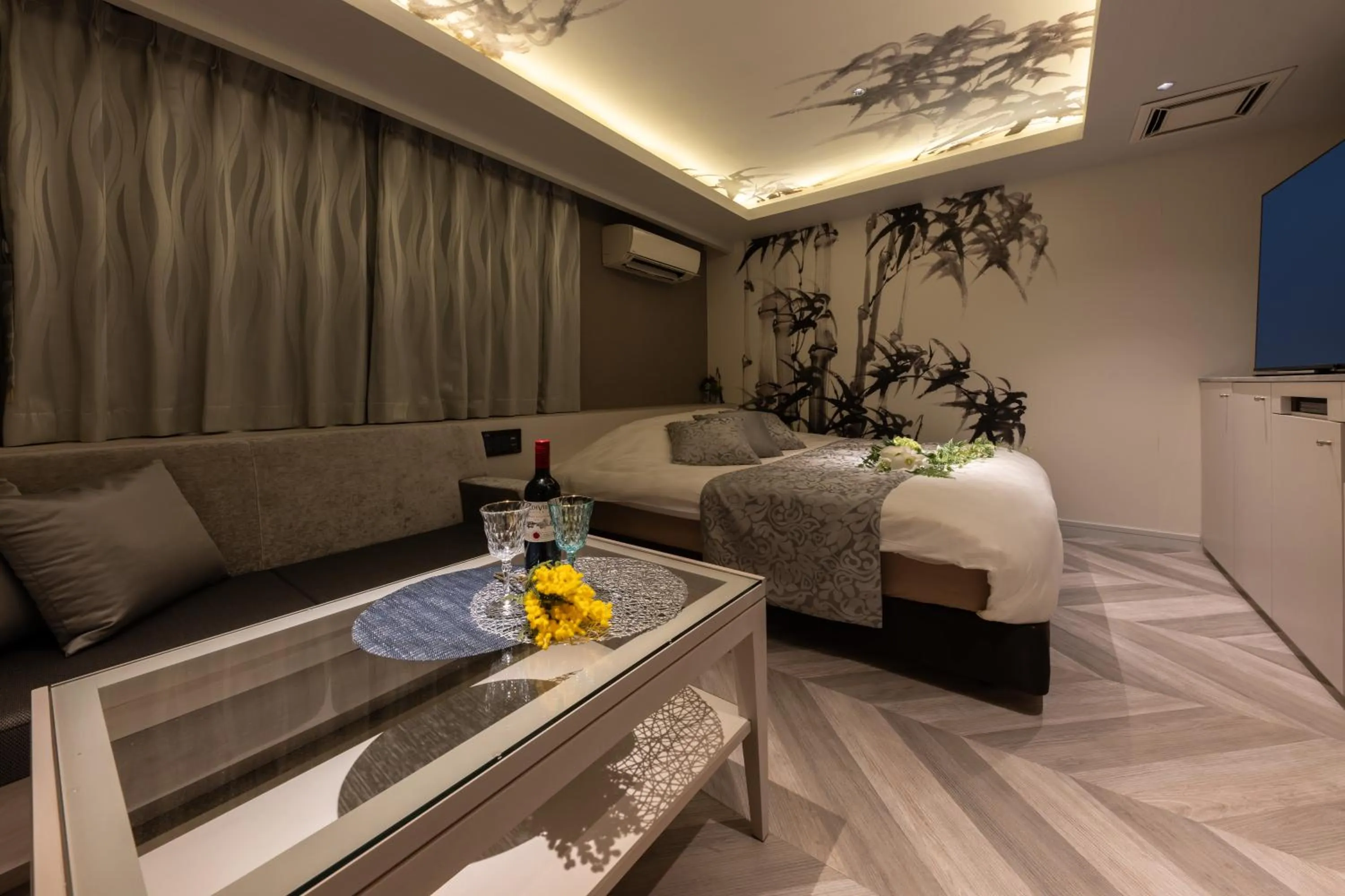 Bed in hotel AYA Adult Only