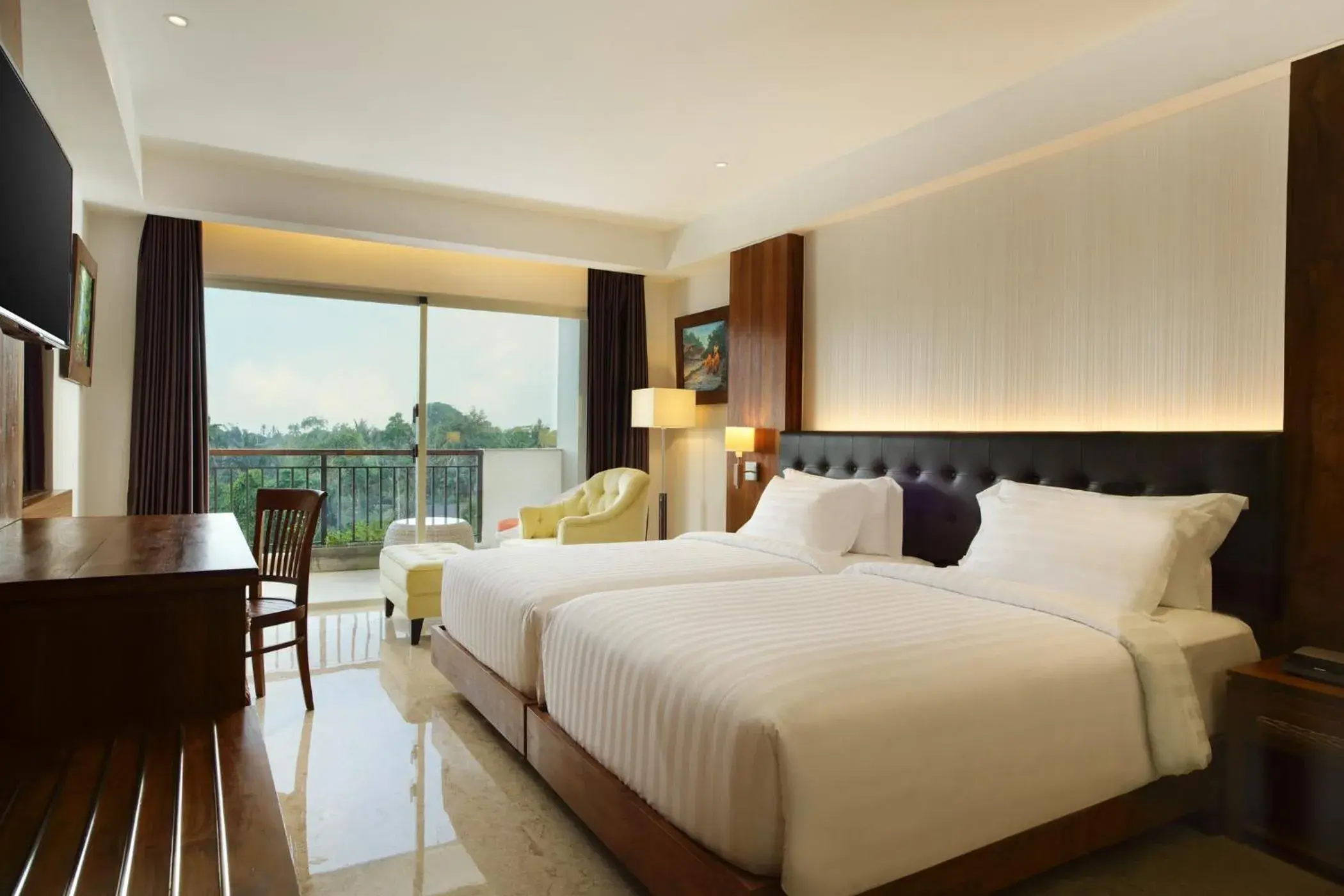 Deluxe Twin Room with River View and Free Daily Shuttle to Ubud City in Sthala, A Tribute Portfolio Hotel, Ubud Bali Deluxe Twin Room with River View and Free Daily Shuttle to Ubud City in Sthala, A Tribute Portfolio Hotel, Ubud Bali