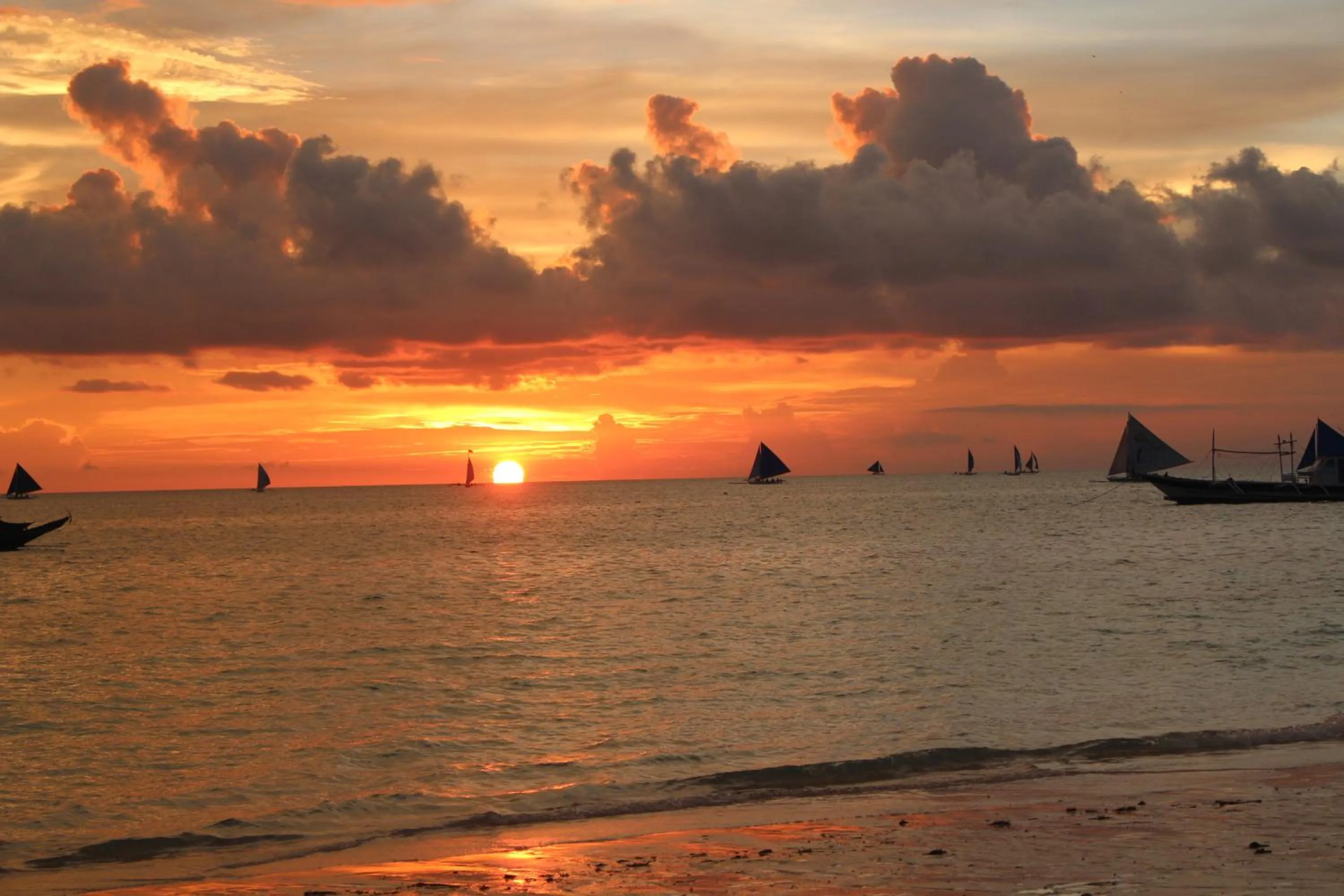 Beach in Blue Coral Resort Boracay