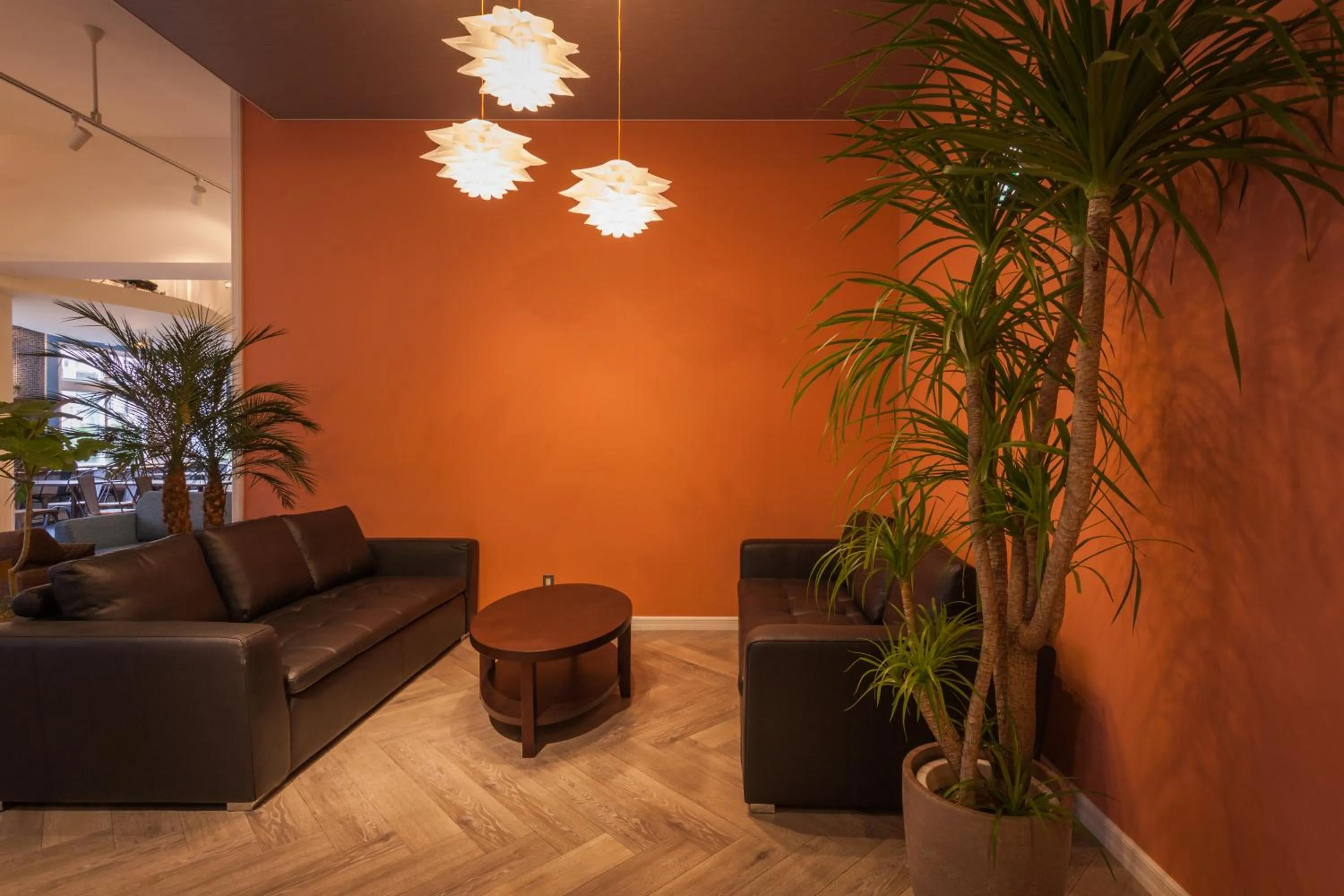 Communal lounge/ TV room in HOTEL THE CUBE Naha Kokusai Street