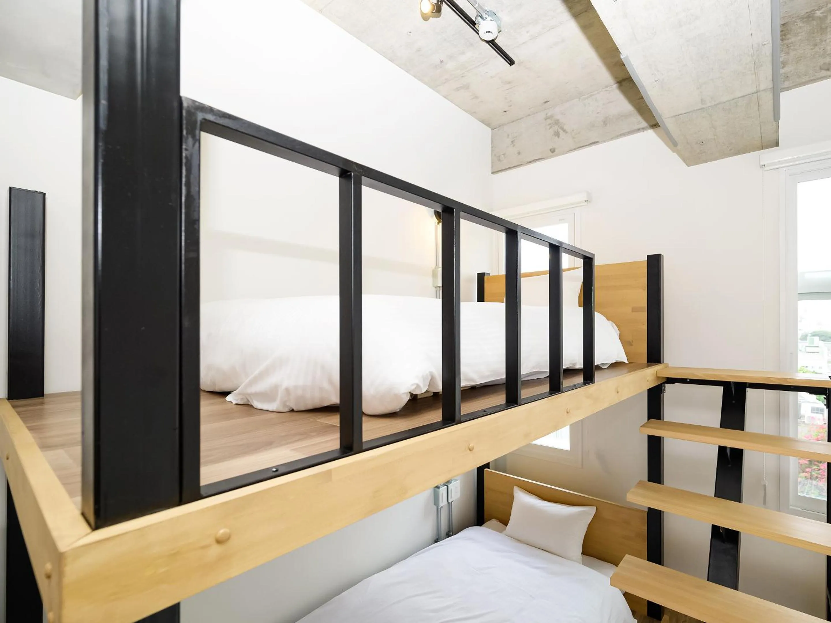 Bedroom, Bed in HOTEL THE CUBE Naha Kokusai Street