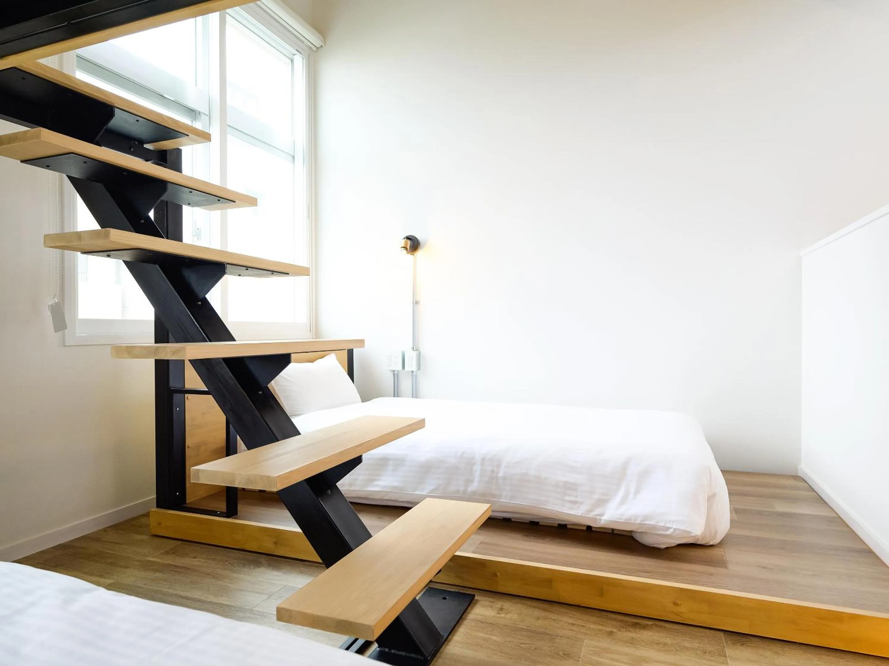 Bed in HOTEL THE CUBE Naha Kokusai Street