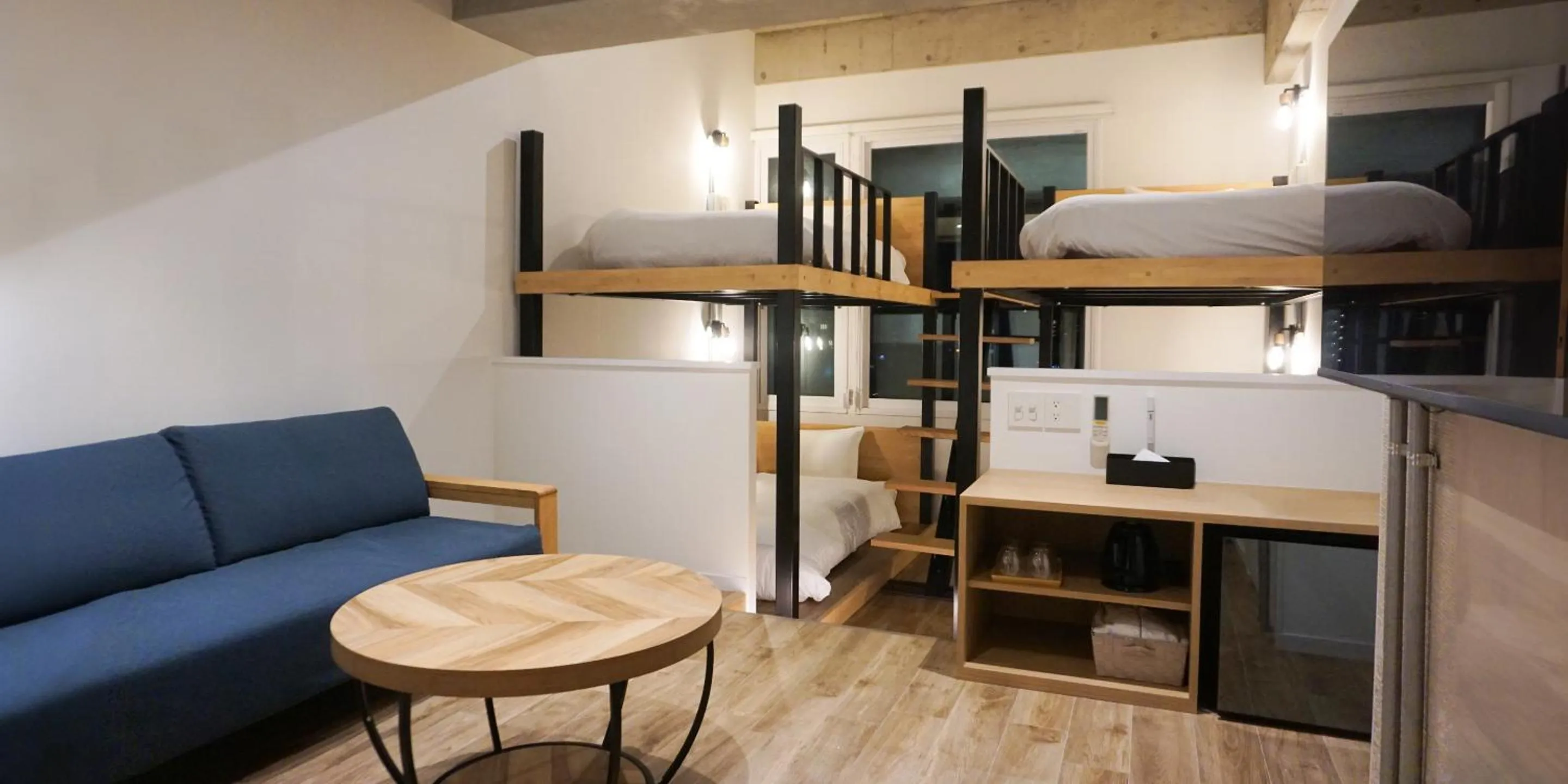 Photo of the whole room in HOTEL THE CUBE Naha Kokusai Street