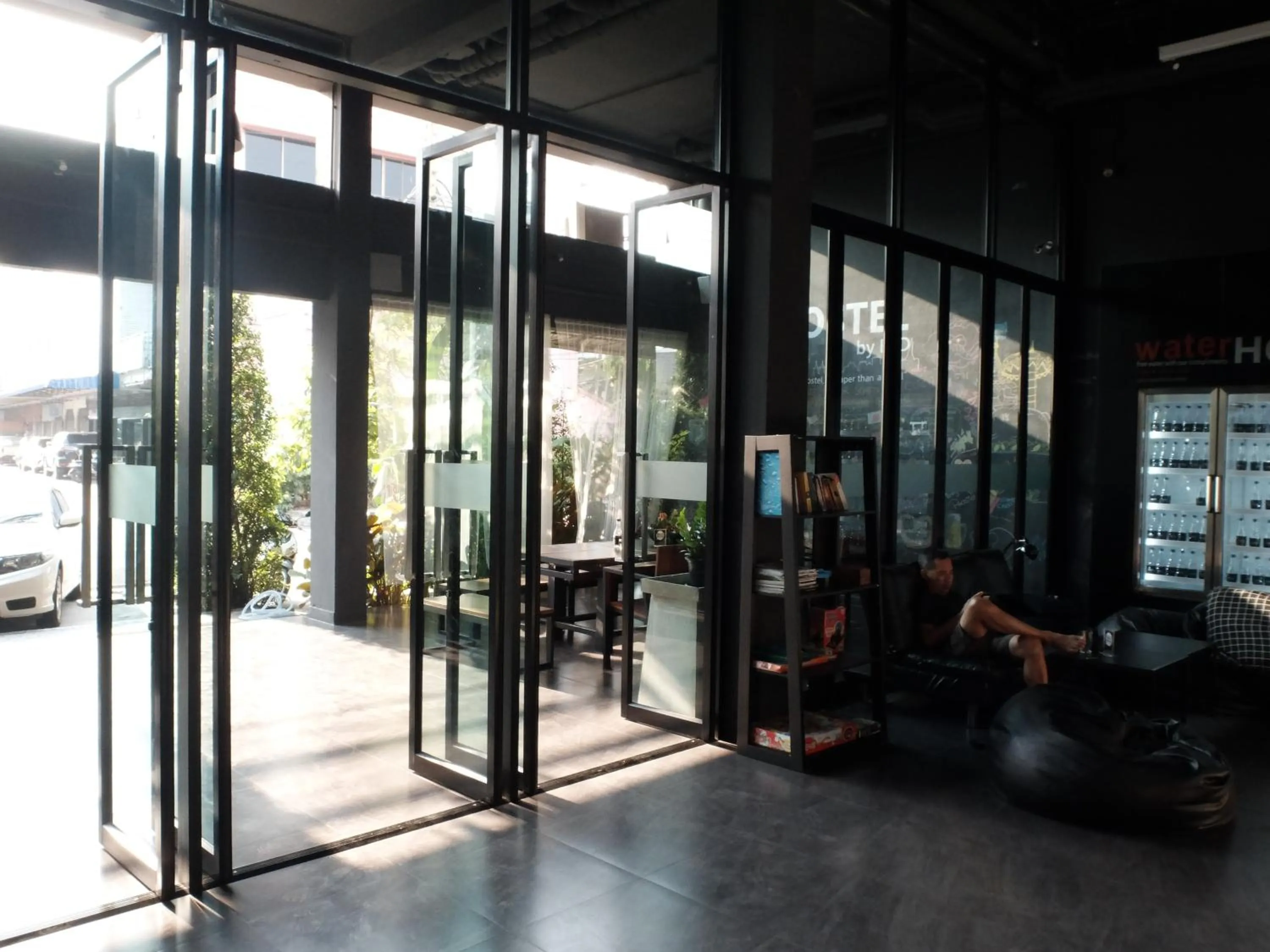 Seating area in The Common Hostel