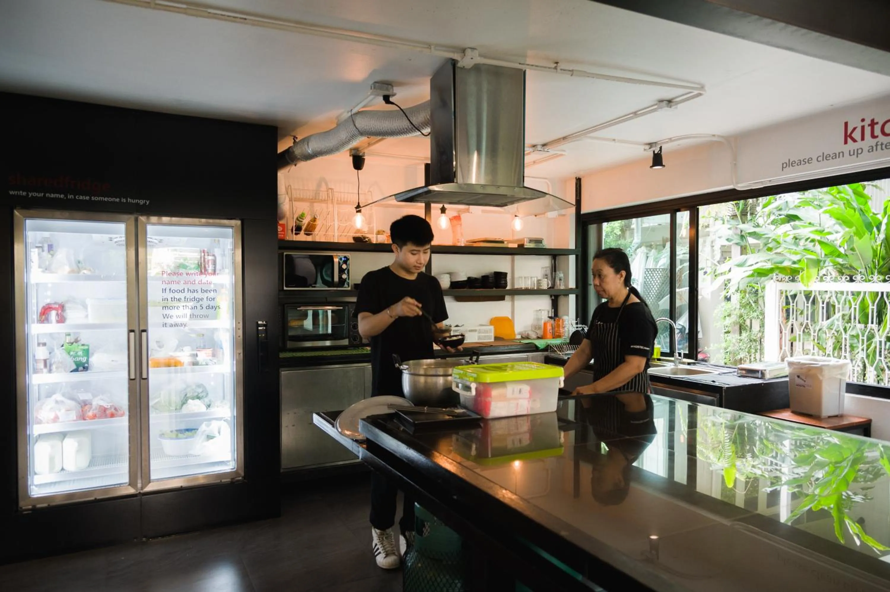 Communal kitchen in The Common Hostel