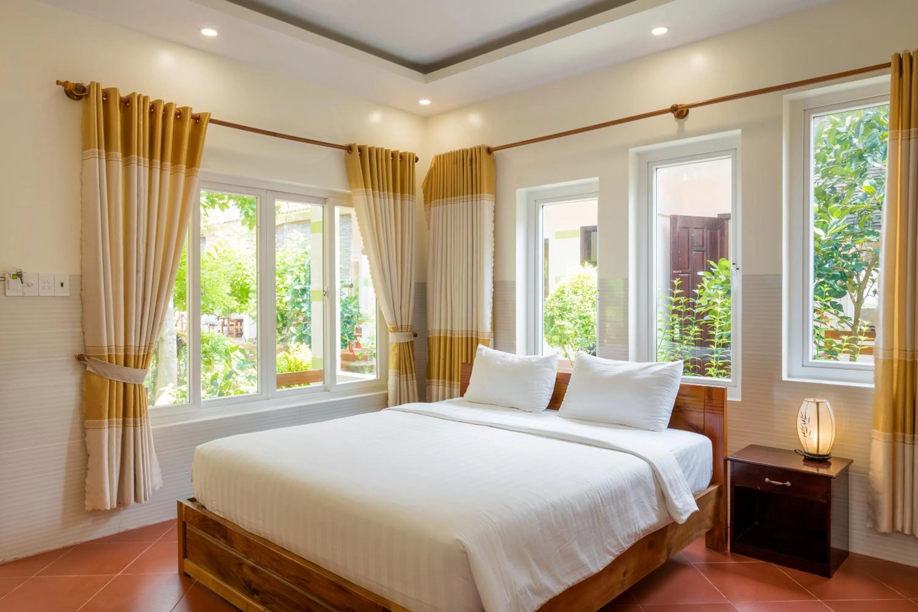 Bed in Trung Huynh Bungalow