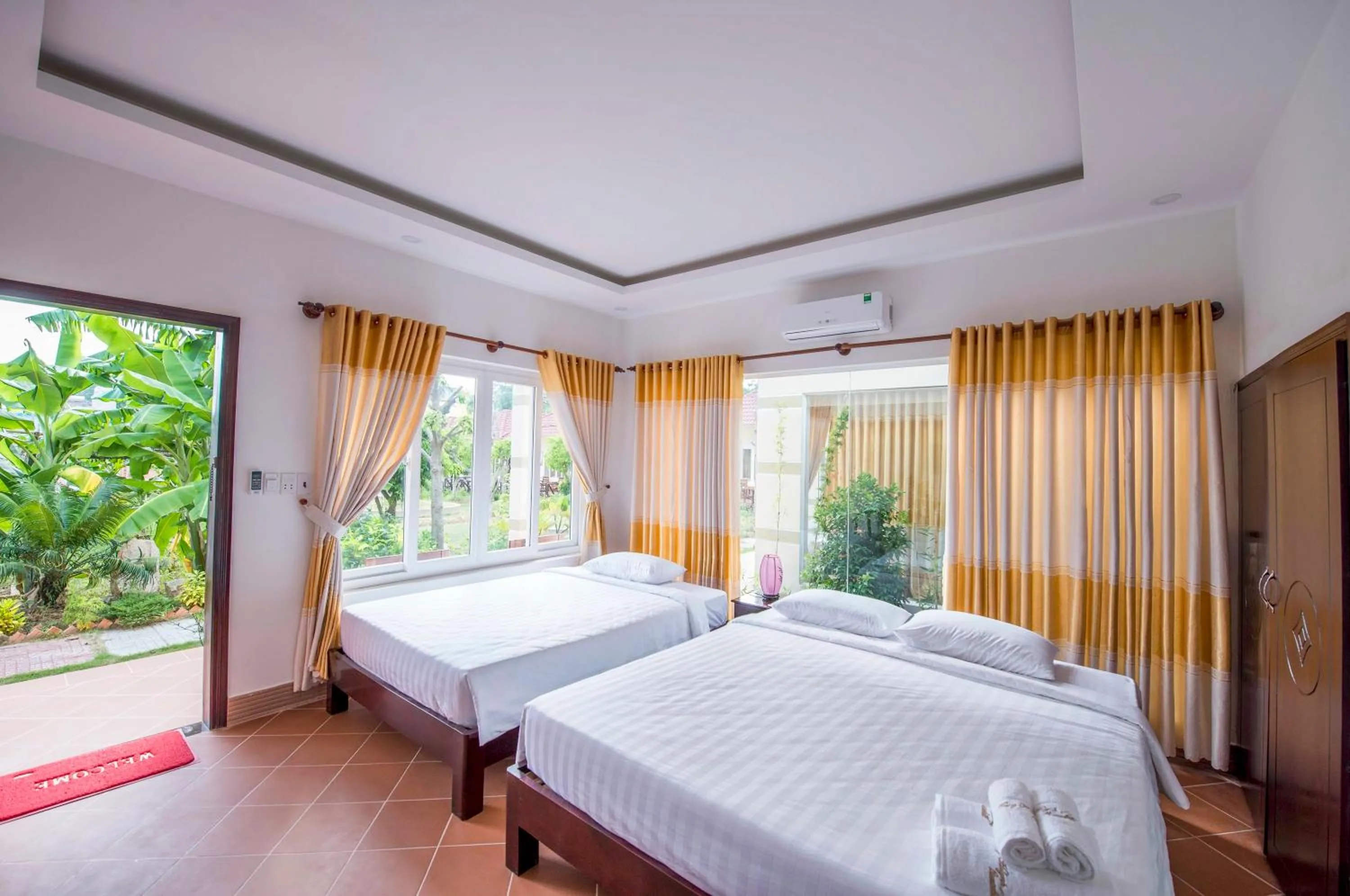 Bed in Trung Huynh Bungalow