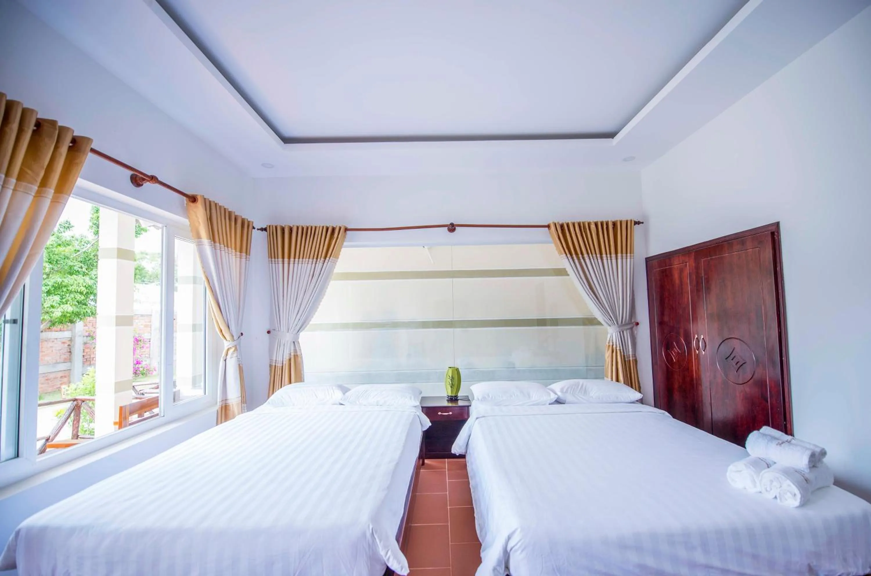 Bed in Trung Huynh Bungalow