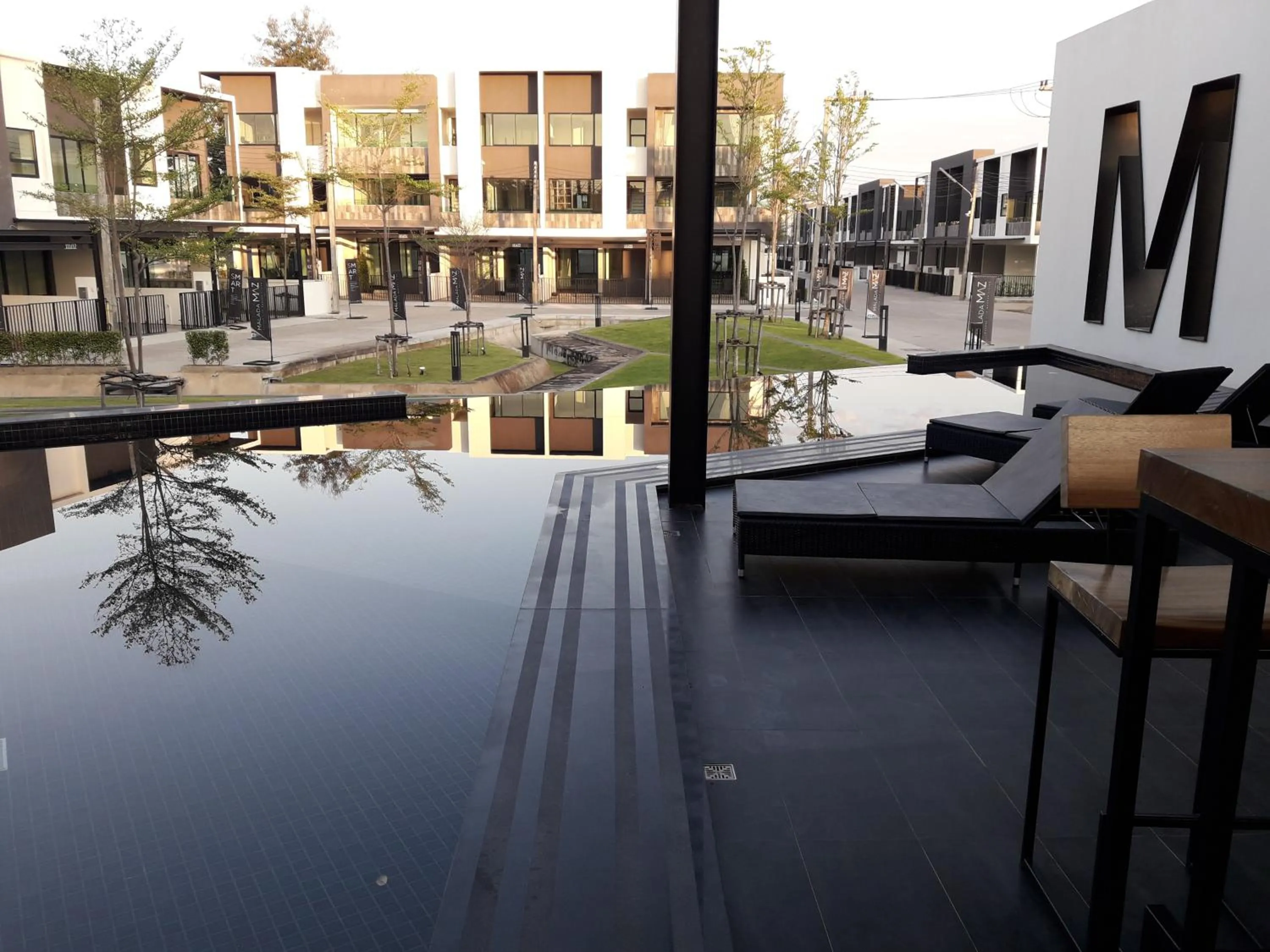 Swimming pool in New Loft Modern Home