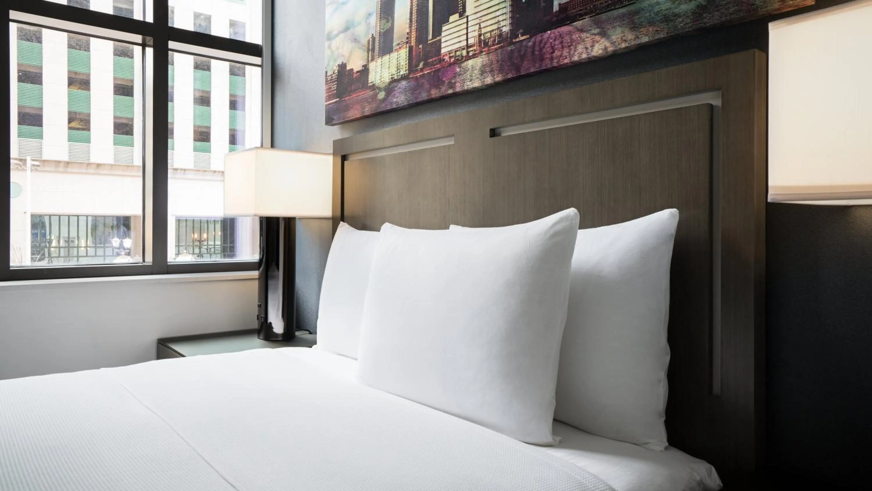 Bed in Hyatt House Jersey City