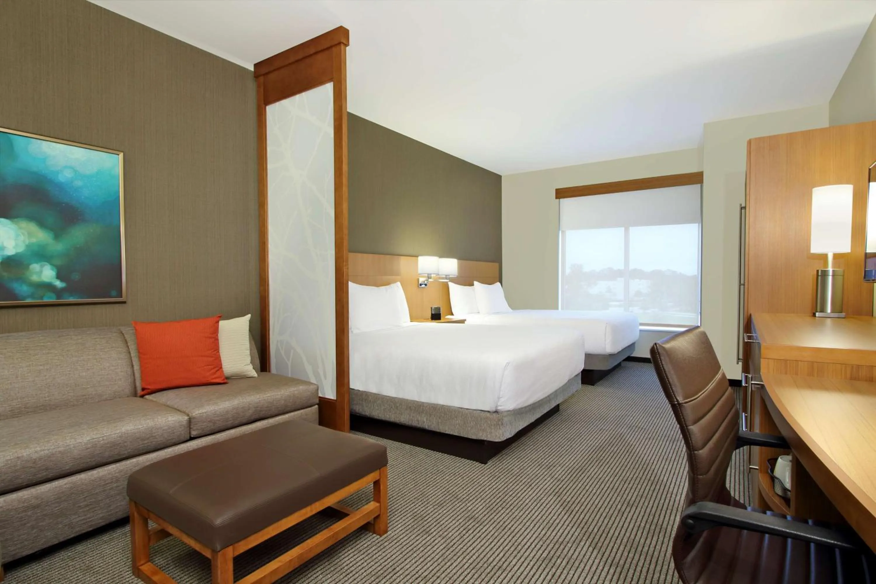 Photo of the whole room, Bed in Hyatt Place Houston NW Vintage Park