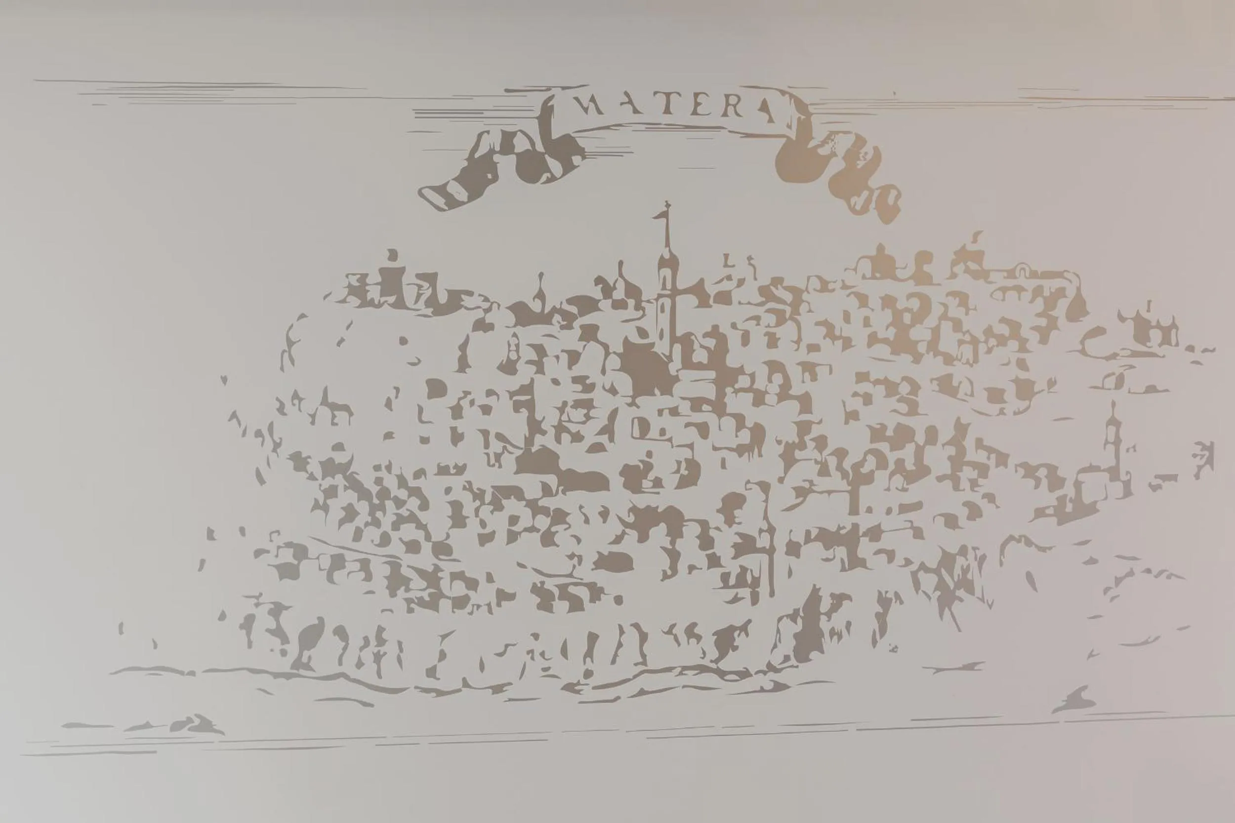 Decorative detail in La Residenza del Monaco bianco