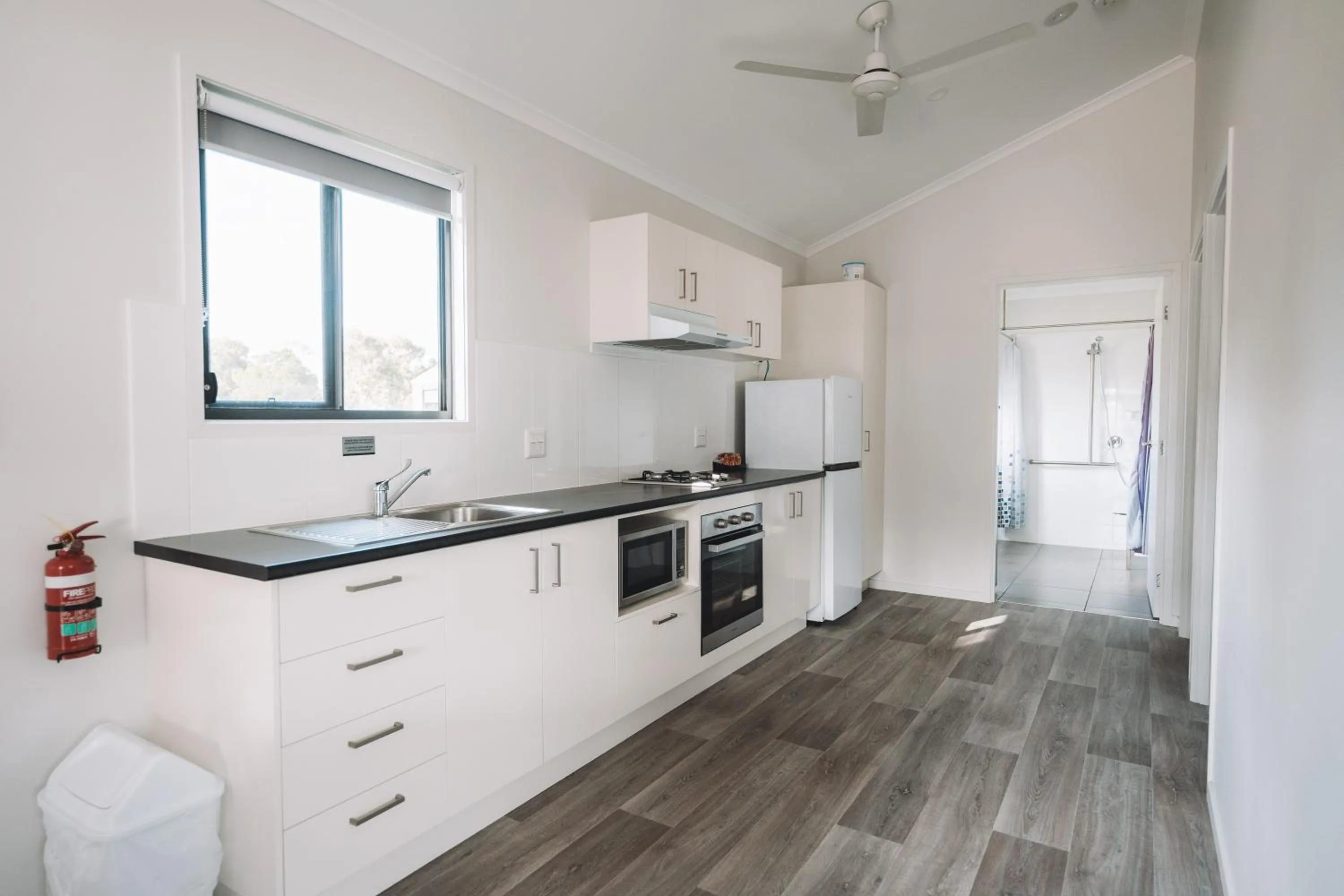 Kitchen or kitchenette in BIG4 Rainbow Beach Holiday Park
