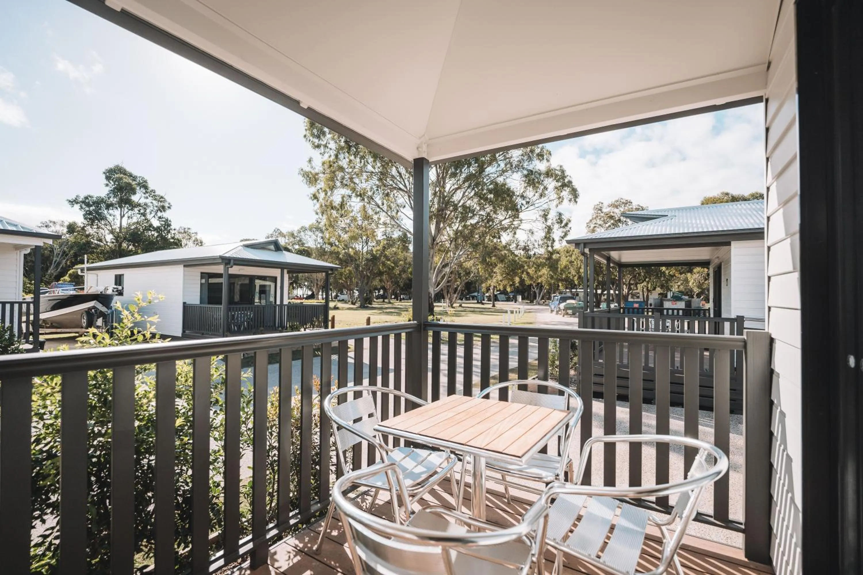 Balcony/Terrace in BIG4 Rainbow Beach Holiday Park