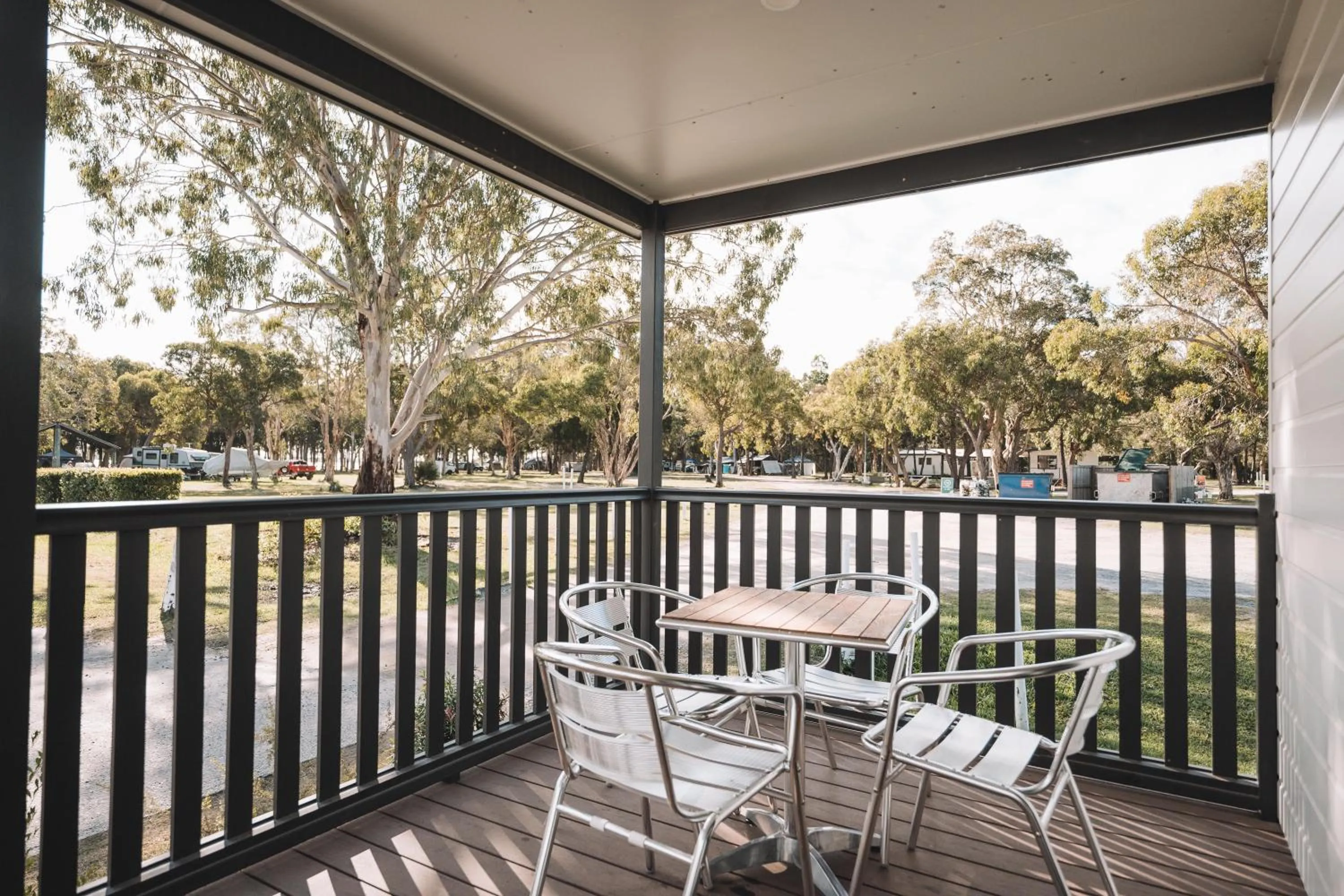 Balcony/Terrace in BIG4 Rainbow Beach Holiday Park
