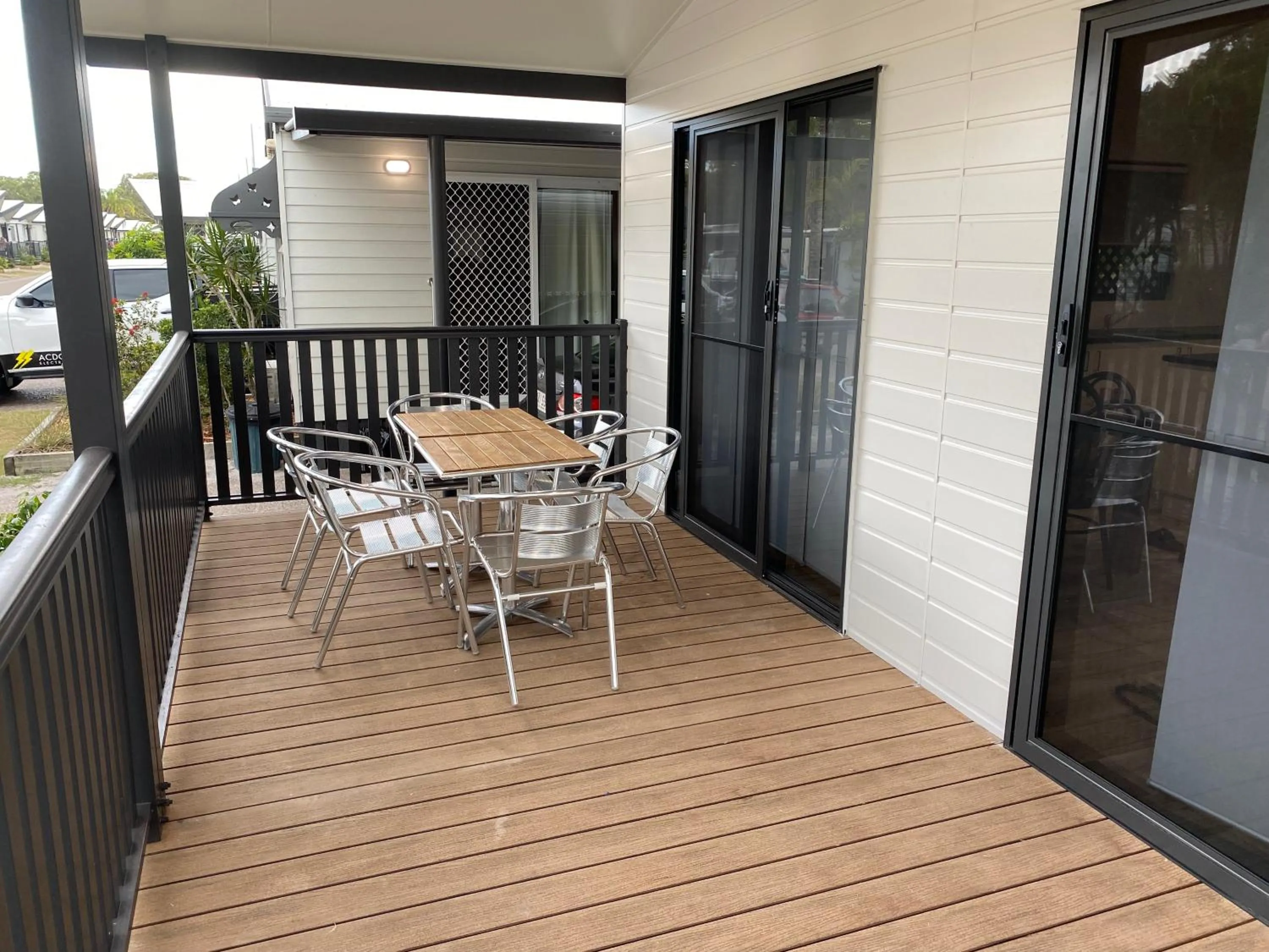 Balcony/Terrace in BIG4 Rainbow Beach Holiday Park